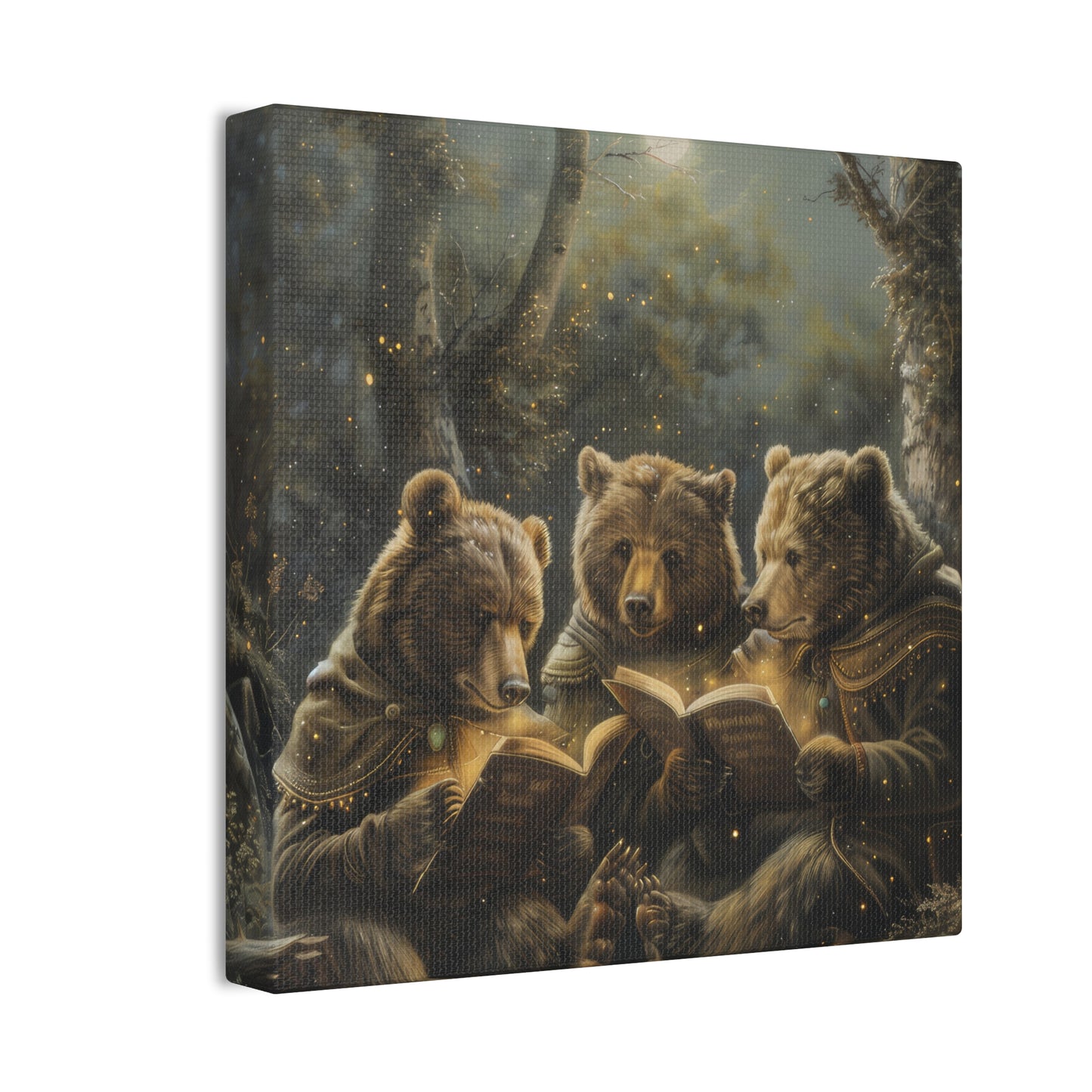 Camping Bears - Canvas Stretched, 0.75" - Canvas Stretched, 0.75"