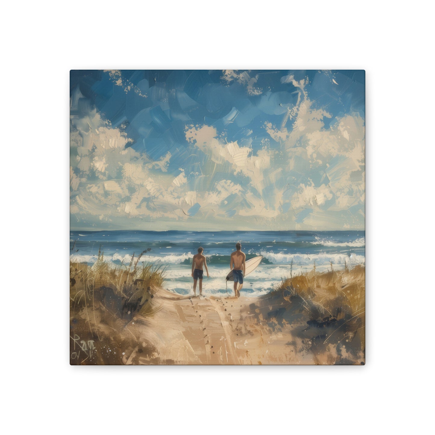 Surf Morning - Canvas Stretched, 0.75"