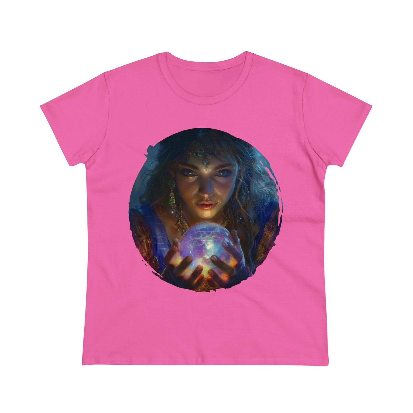 Crystal Ball - Mysticism - Women's Midweight Cotton Tee