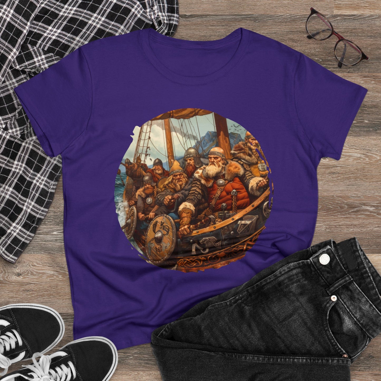 Vikings - Fantasy - Women's Midweight Cotton Tee