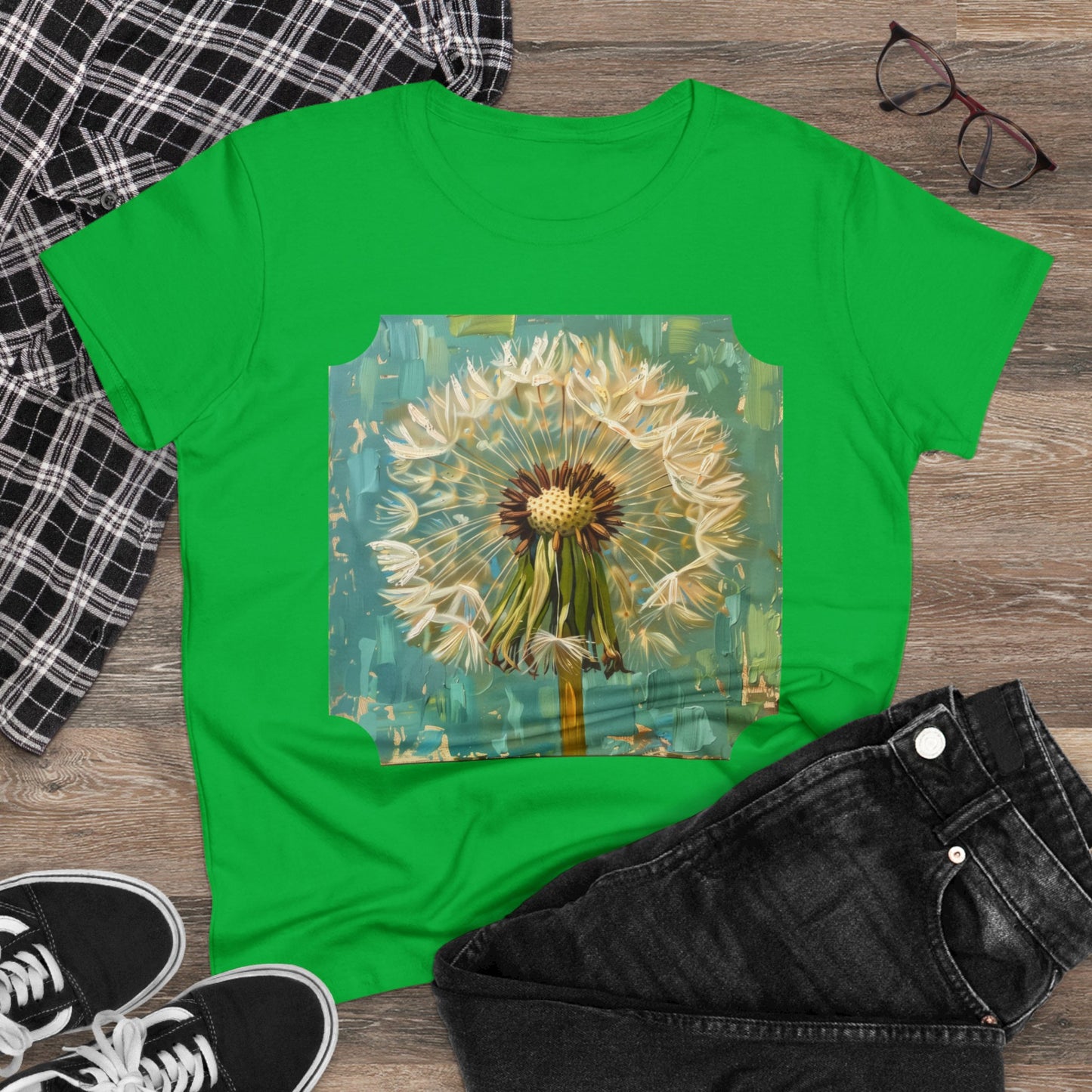 Dandelion - Flowers - Women's Midweight Cotton Tee