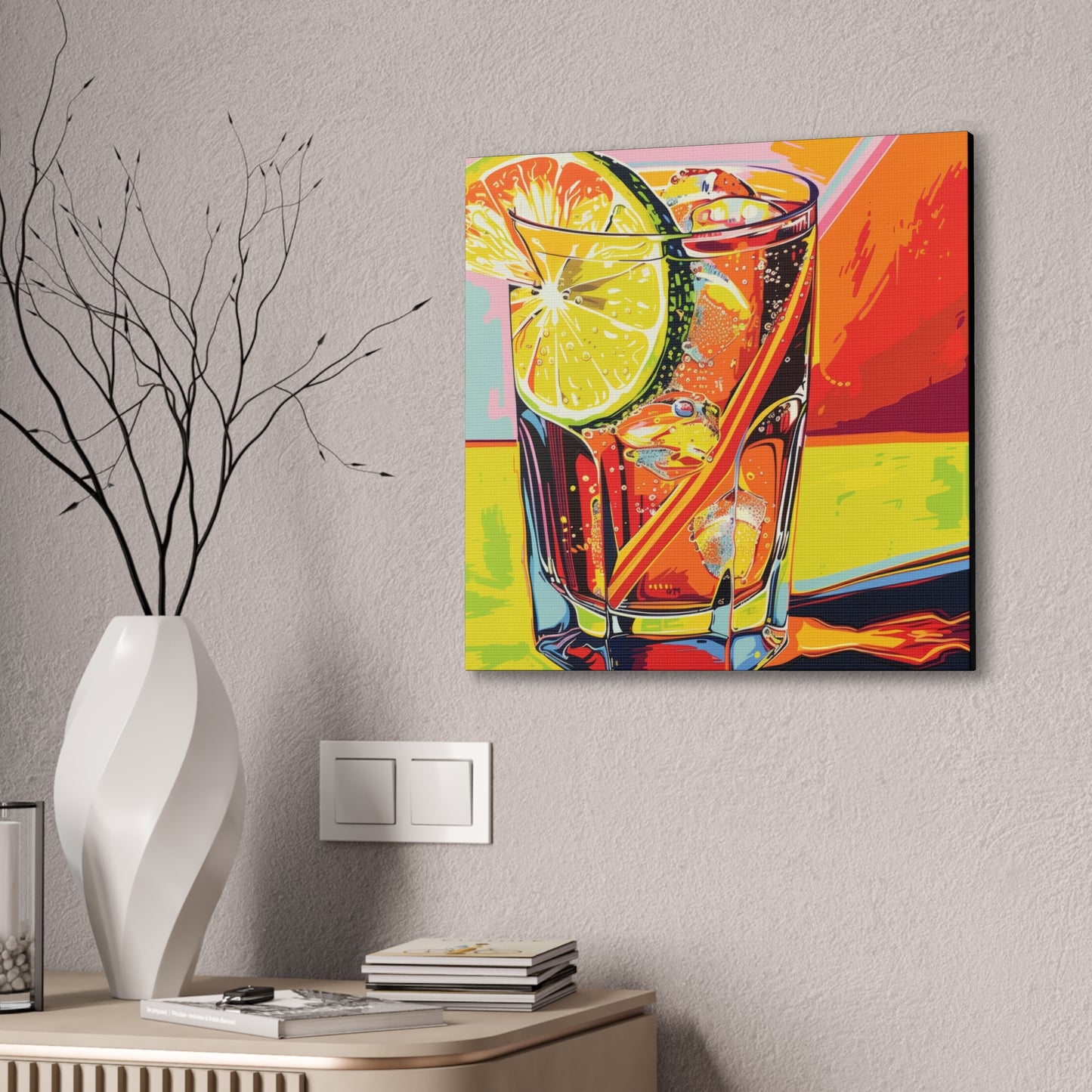 Summer Drinks - Canvas Stretched, 0.75"