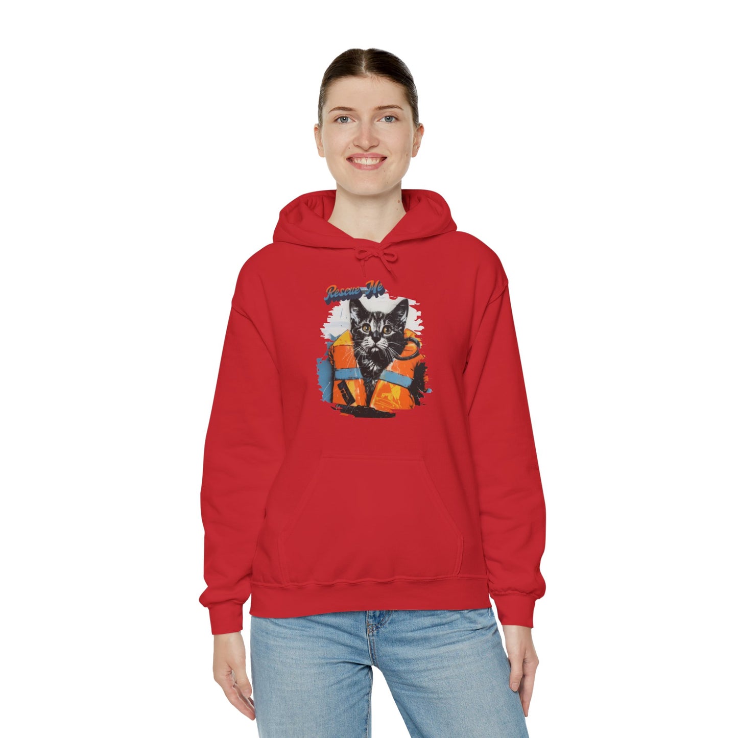 Rescue Cat - Unisex Heavy Blend™ Hooded Sweatshirt