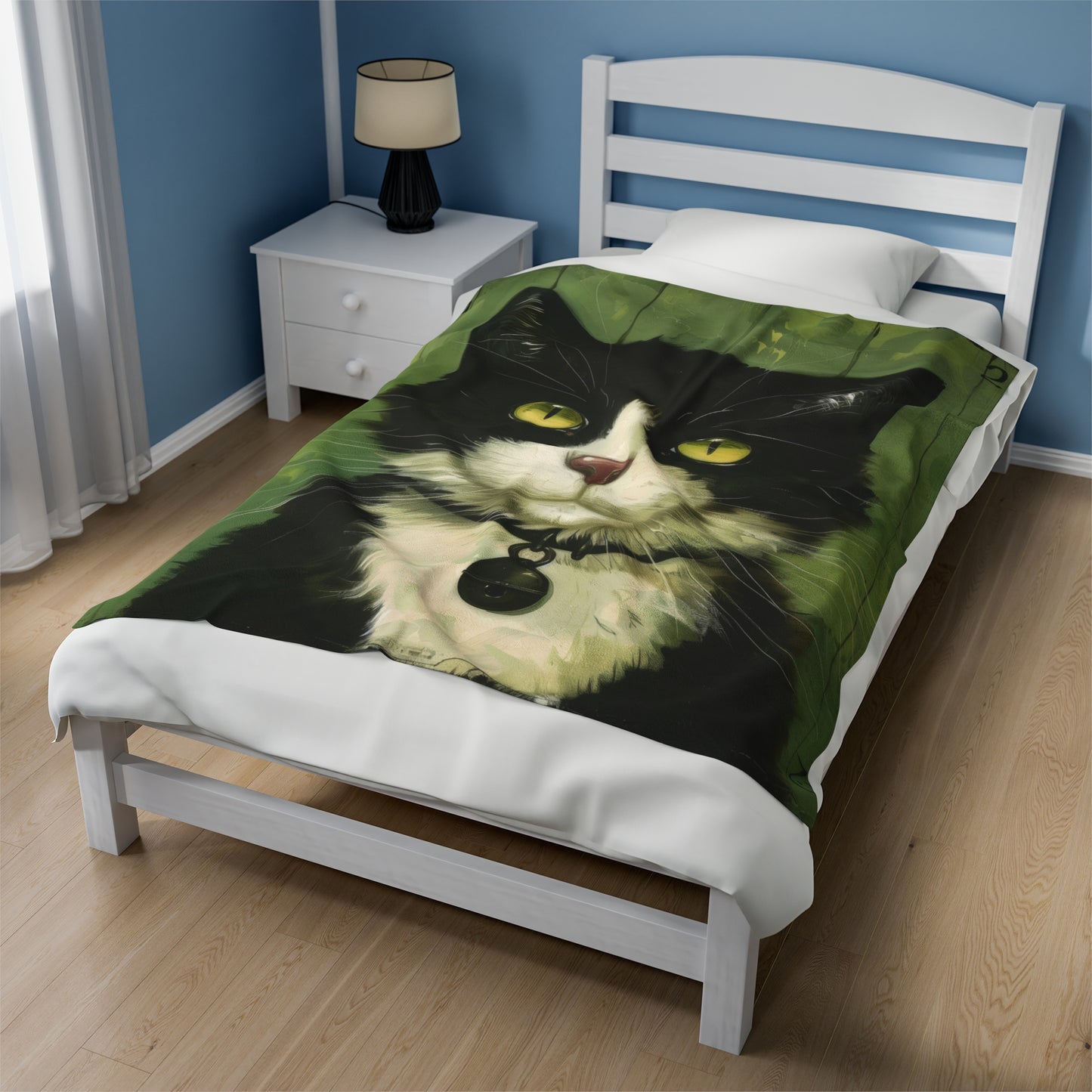 Cat - Velveteen Plush Blanket