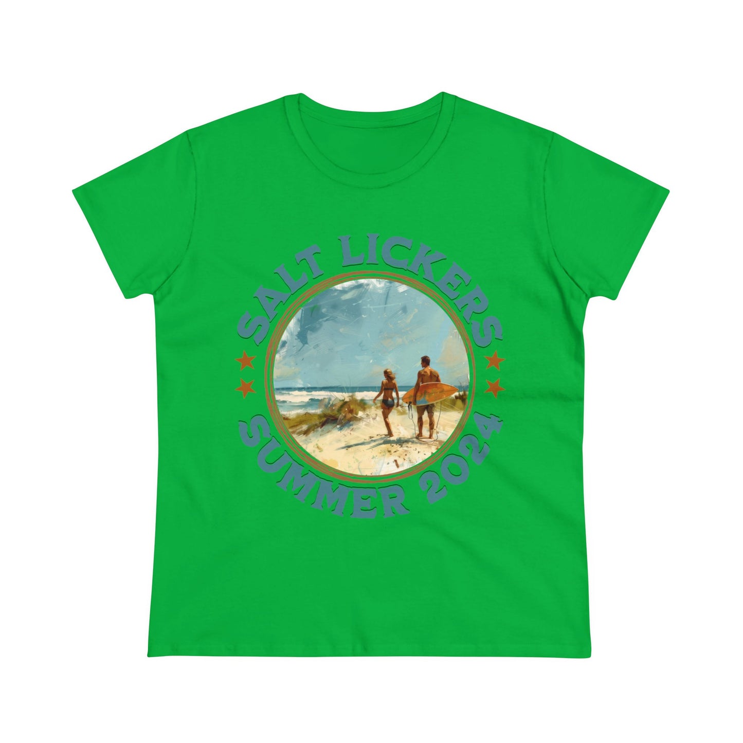 Surfing - Women's Midweight Cotton Tee