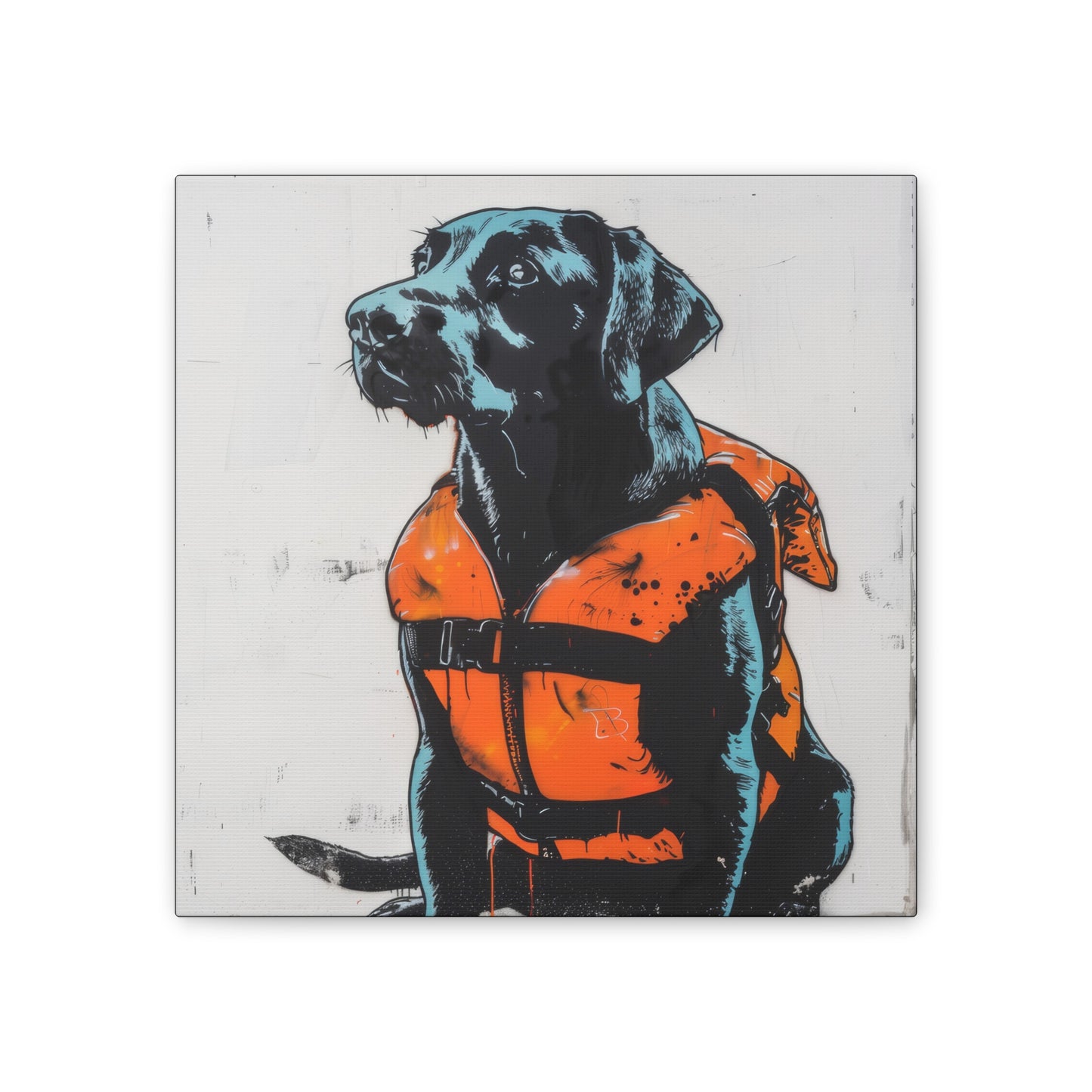 Water Dog - Canvas Stretched, 0.75"