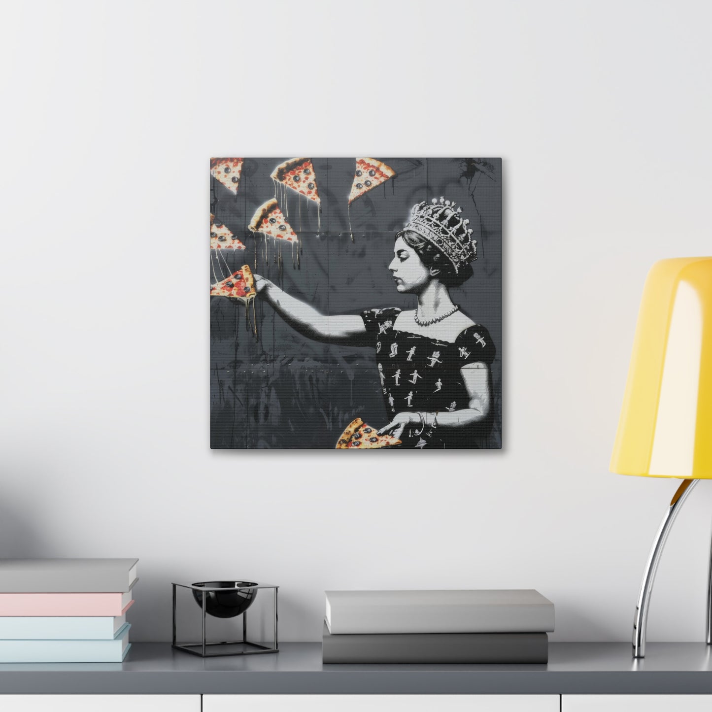 Pizza Queen - Canvas Stretched, 0.75"