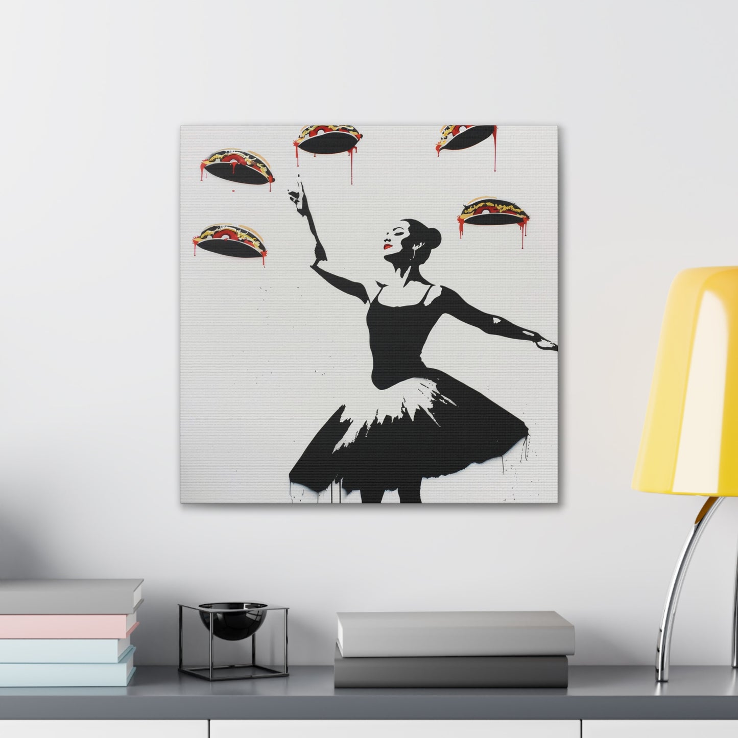 Ballerina of Tacos - Canvas Stretched, 0.75"