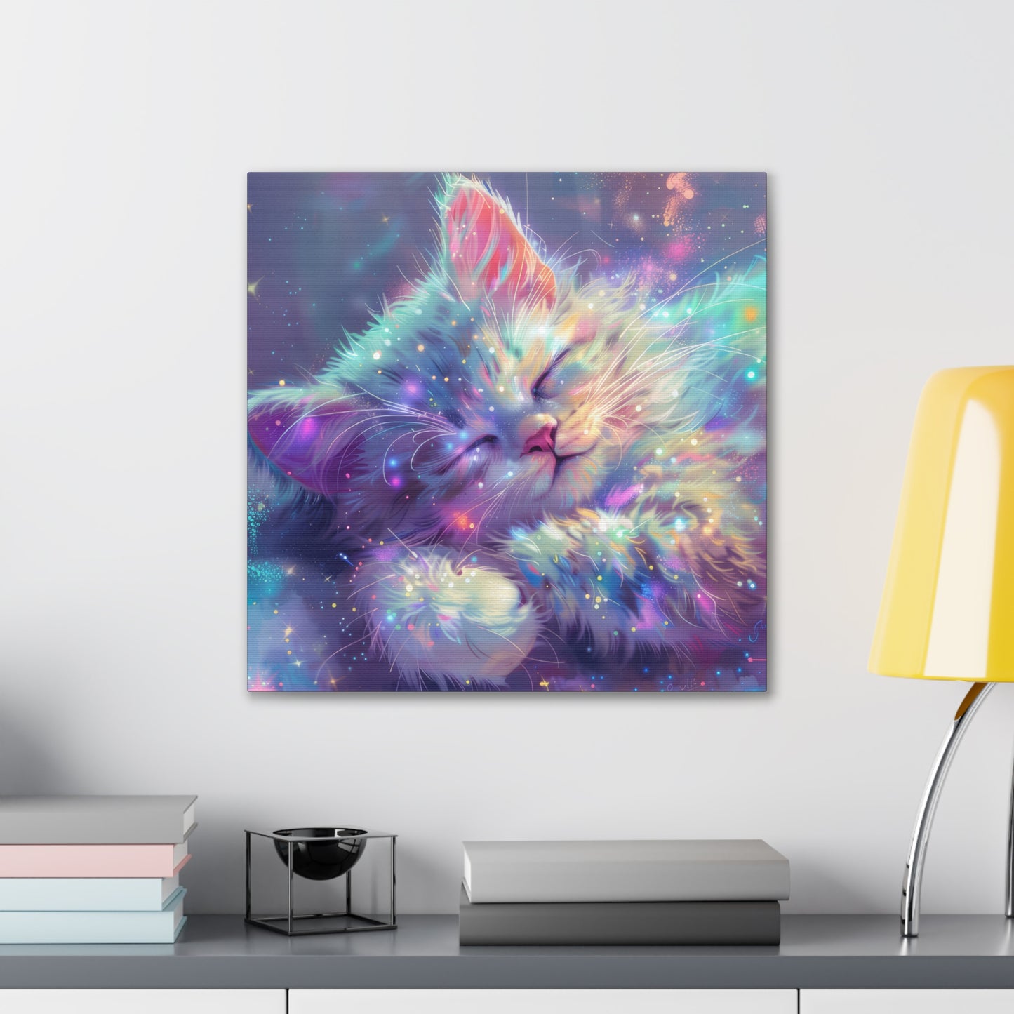 Sparkly Kitties - Canvas Stretched, 0.75"