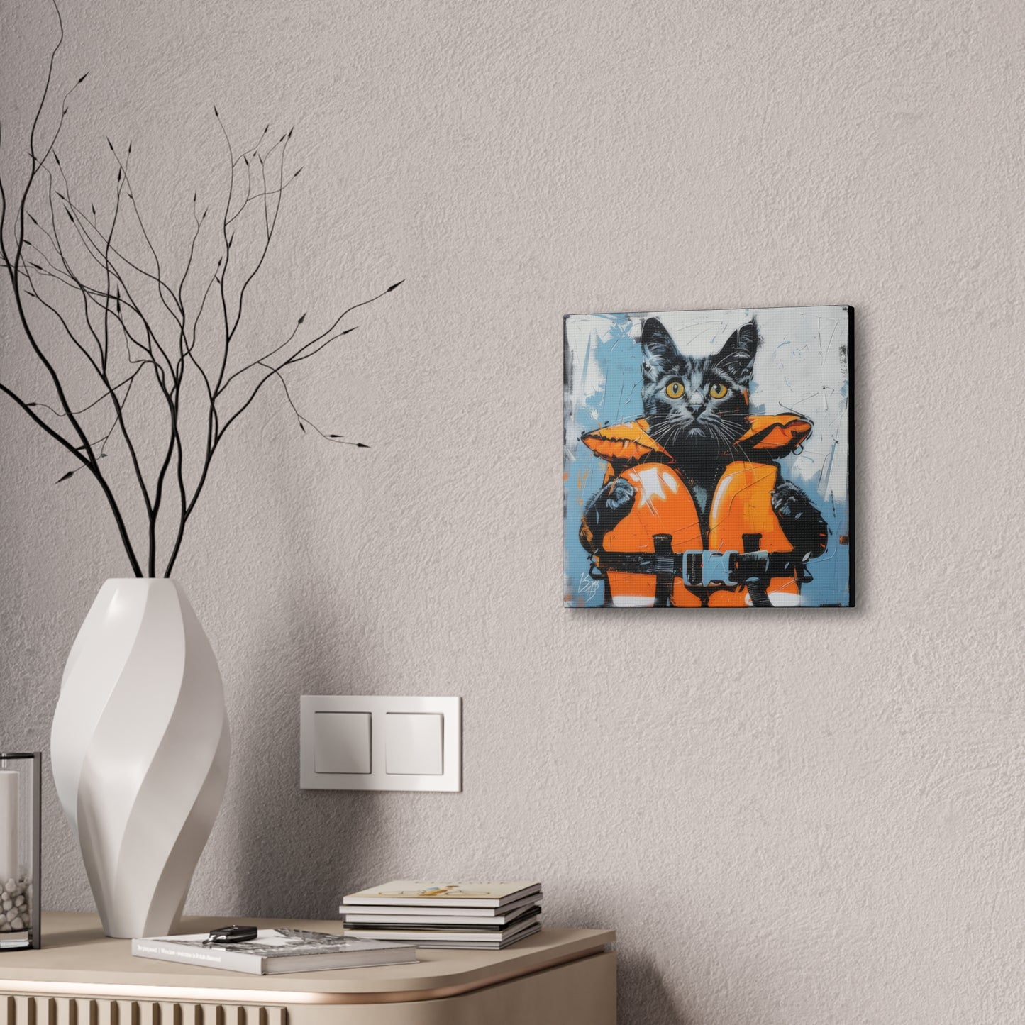 Rescue Cat - Canvas Stretched, 0.75"