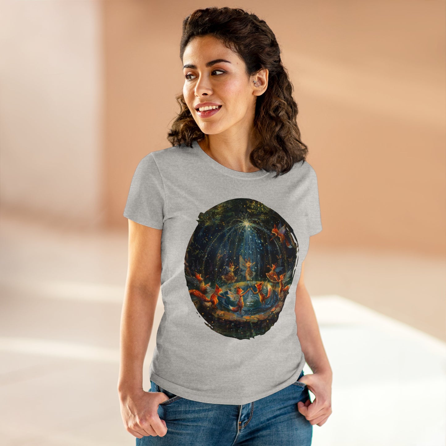 Fairy Celebration - Fantasy - Women's Midweight Cotton Tee