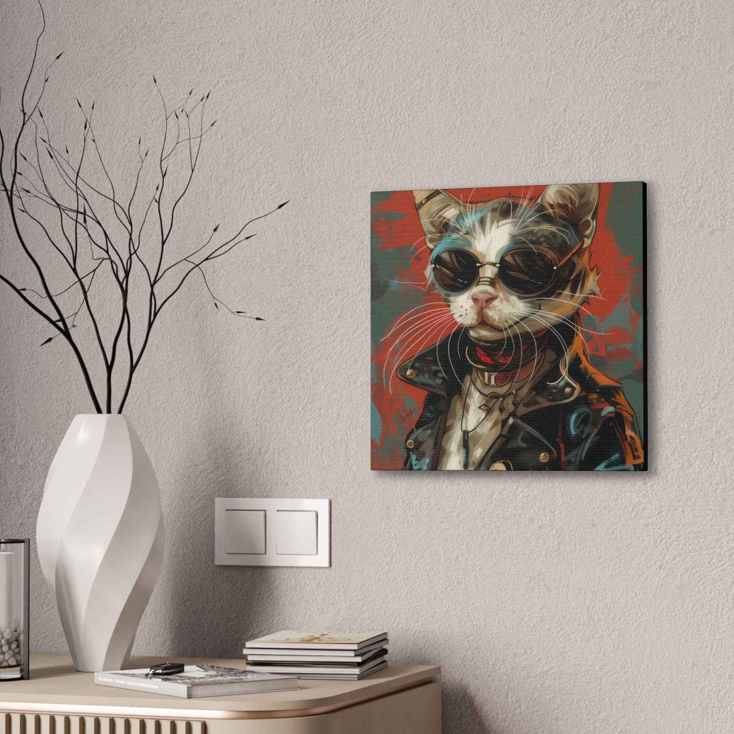 Mad Max Kitty - Canvas Stretched, 0.75" - Canvas Stretched, 0.75"