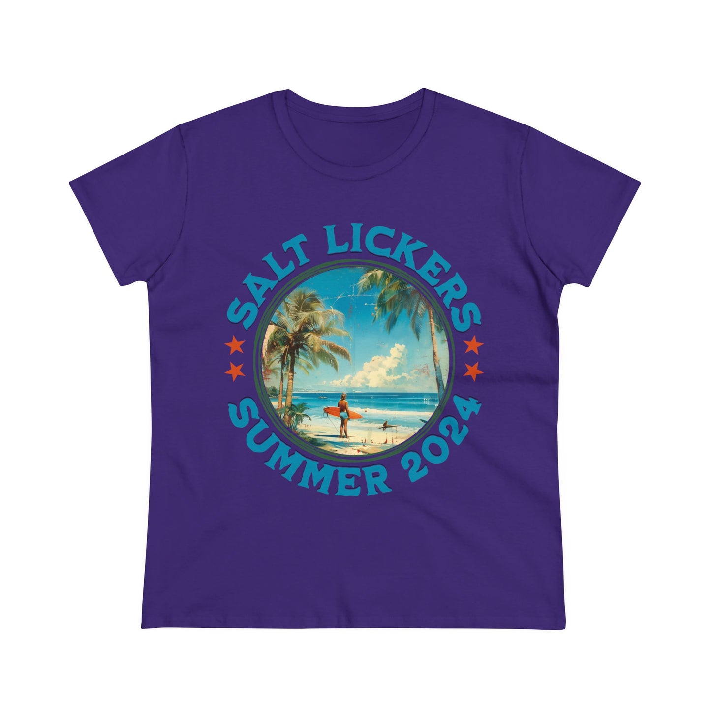 Surfing - Women's Midweight Cotton Tee