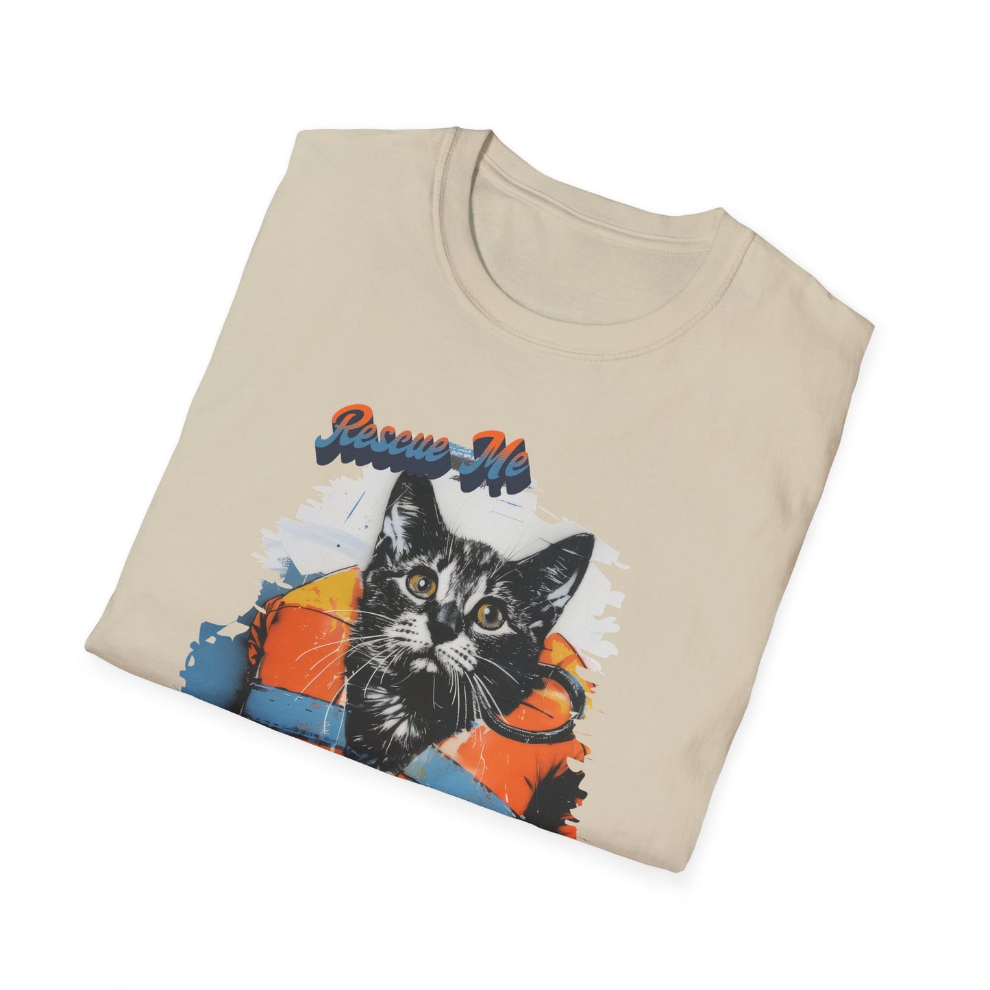 Rescue Cat - Unisex Softstyle T-Shirt