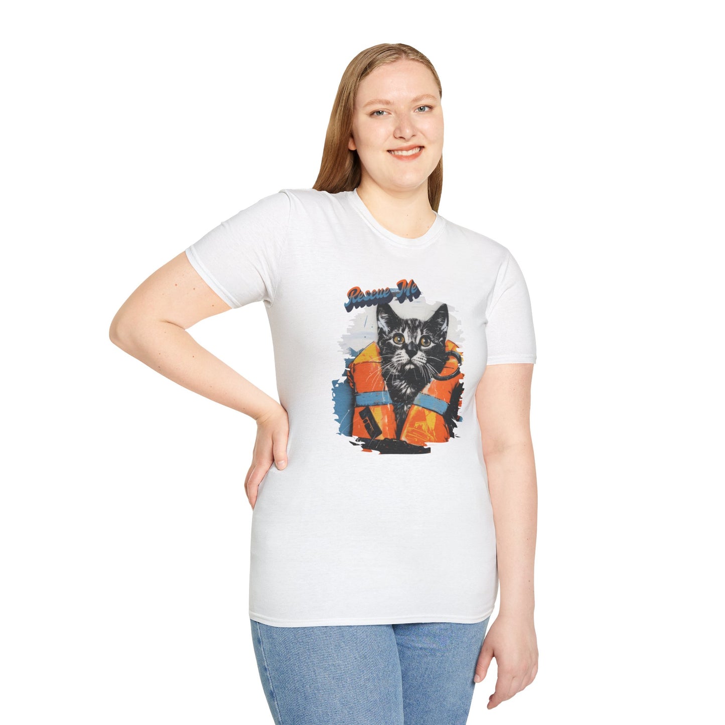 Rescue Cat - Unisex Softstyle T-Shirt