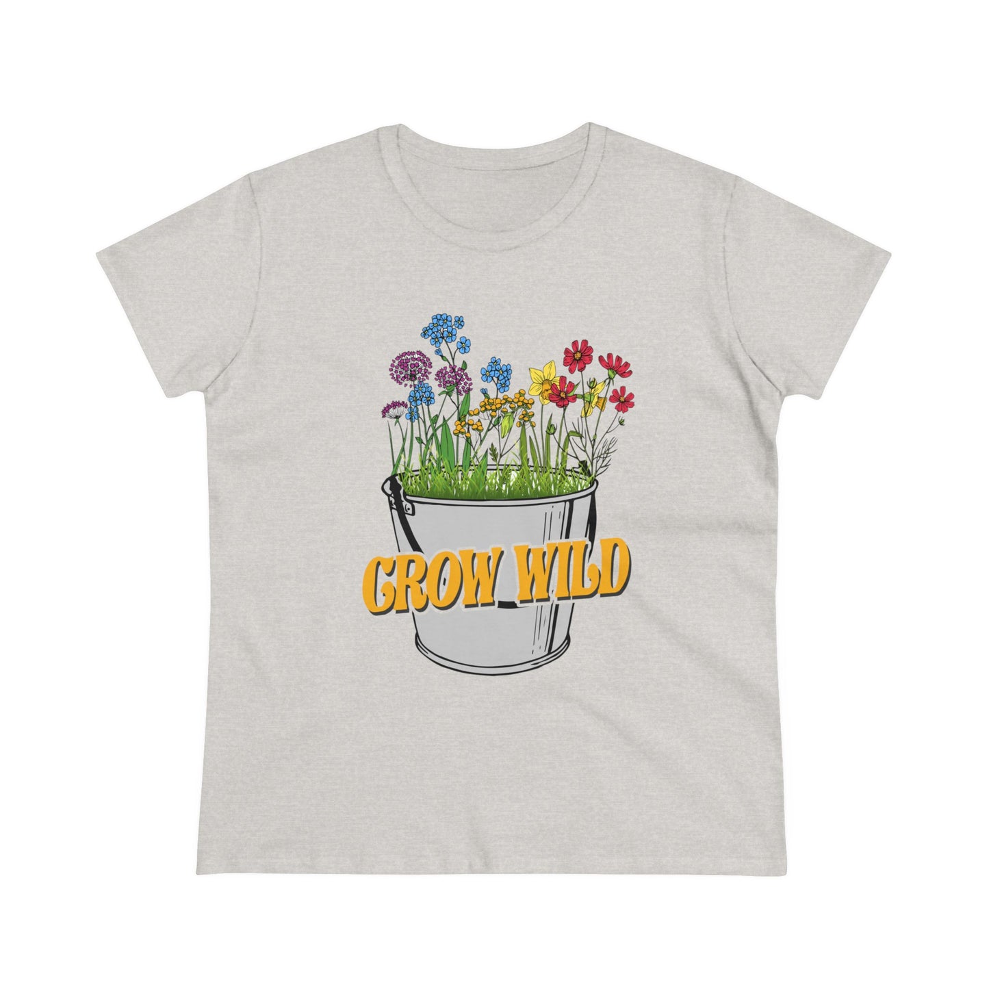 Grow Wild - Gardening - Women's Midweight Cotton Tee