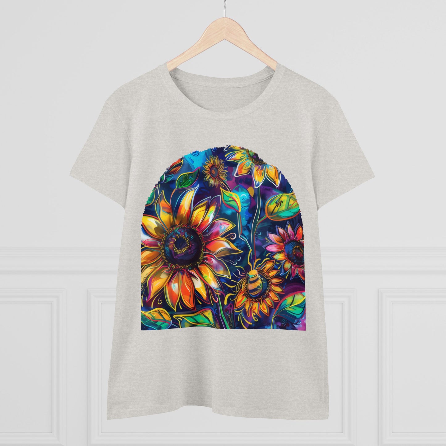 Sunflowers - Women's Midweight Cotton Tee