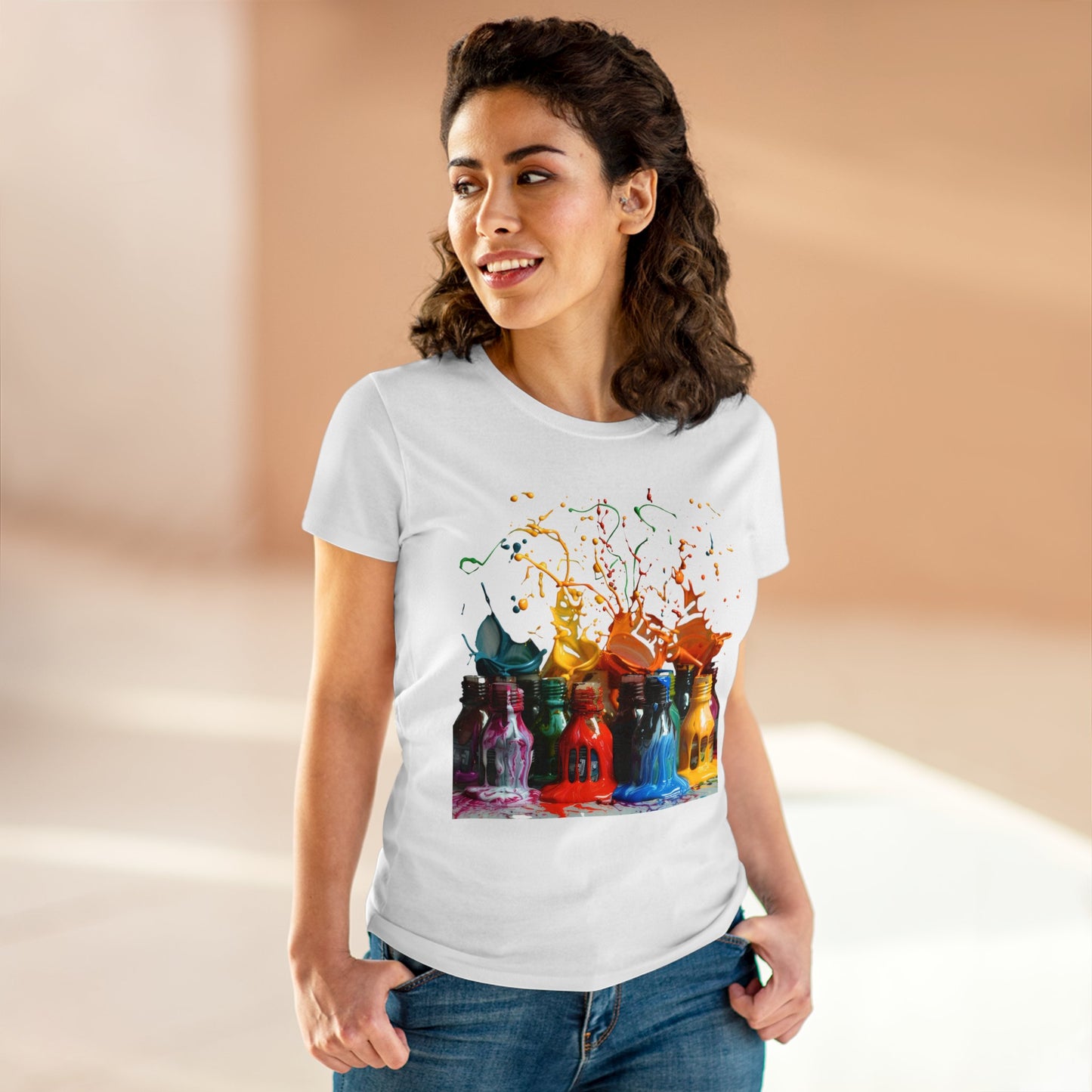 Paint Spill - Women's Midweight Cotton Tee