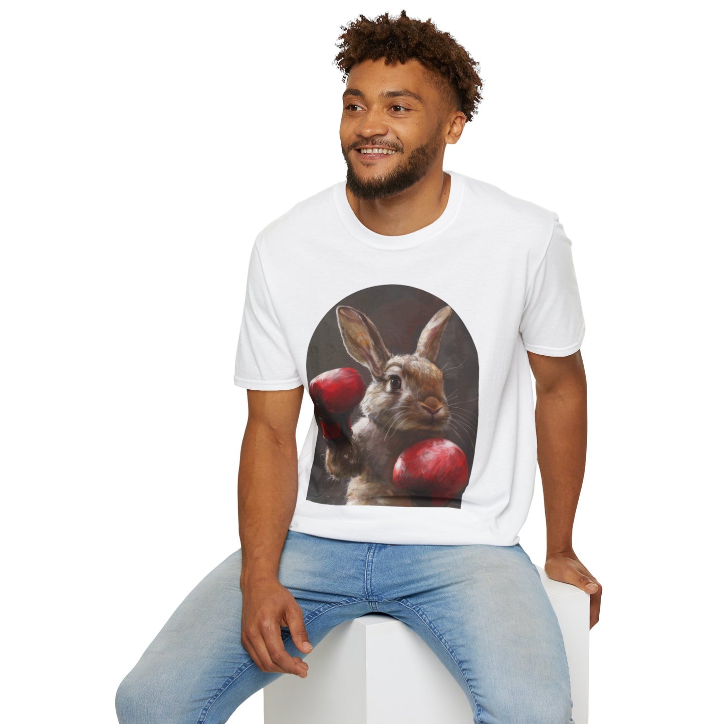 Boxing Bunny - Unisex Softstyle T-Shirt