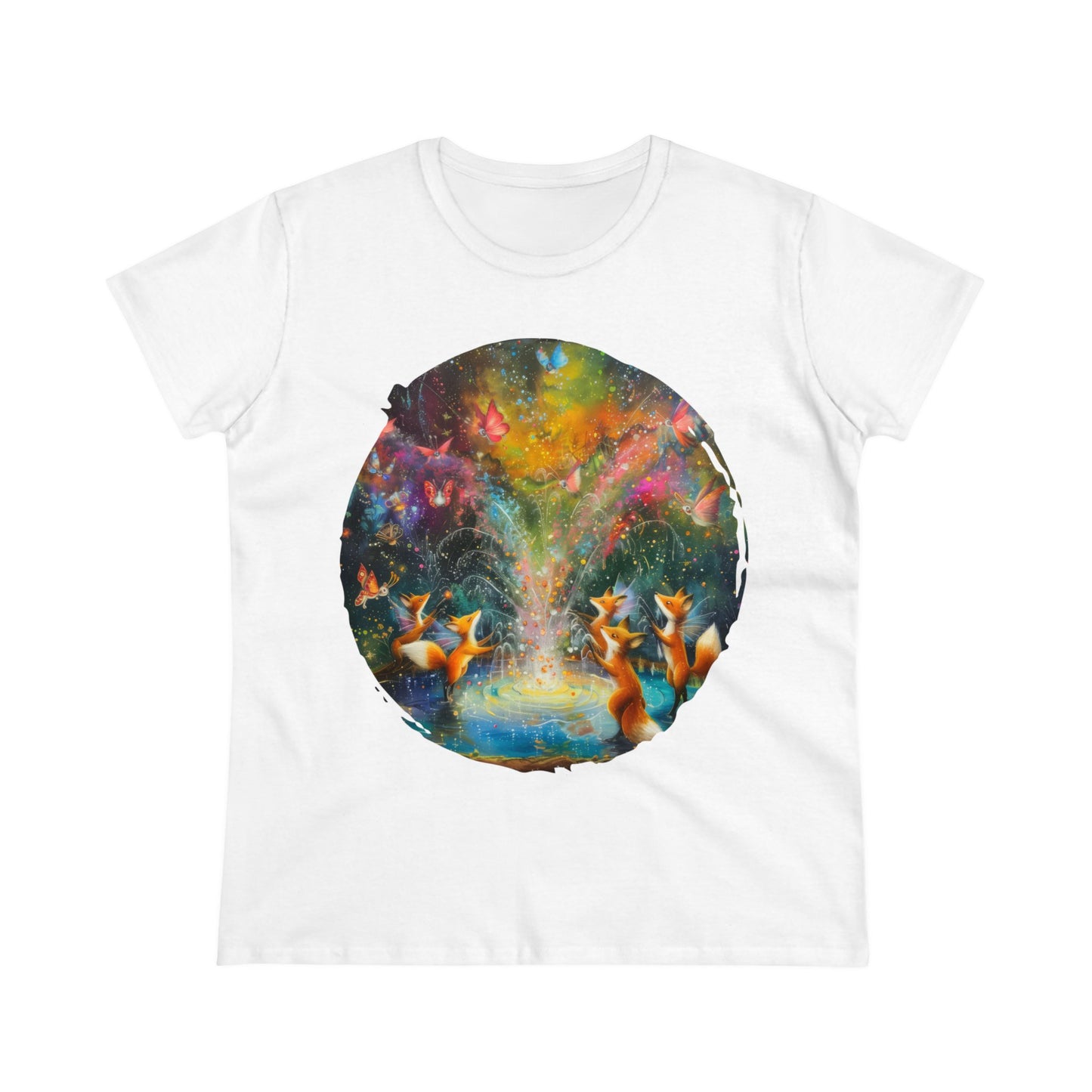 Fairy Celebration - Fantasy - Women's Midweight Cotton Tee