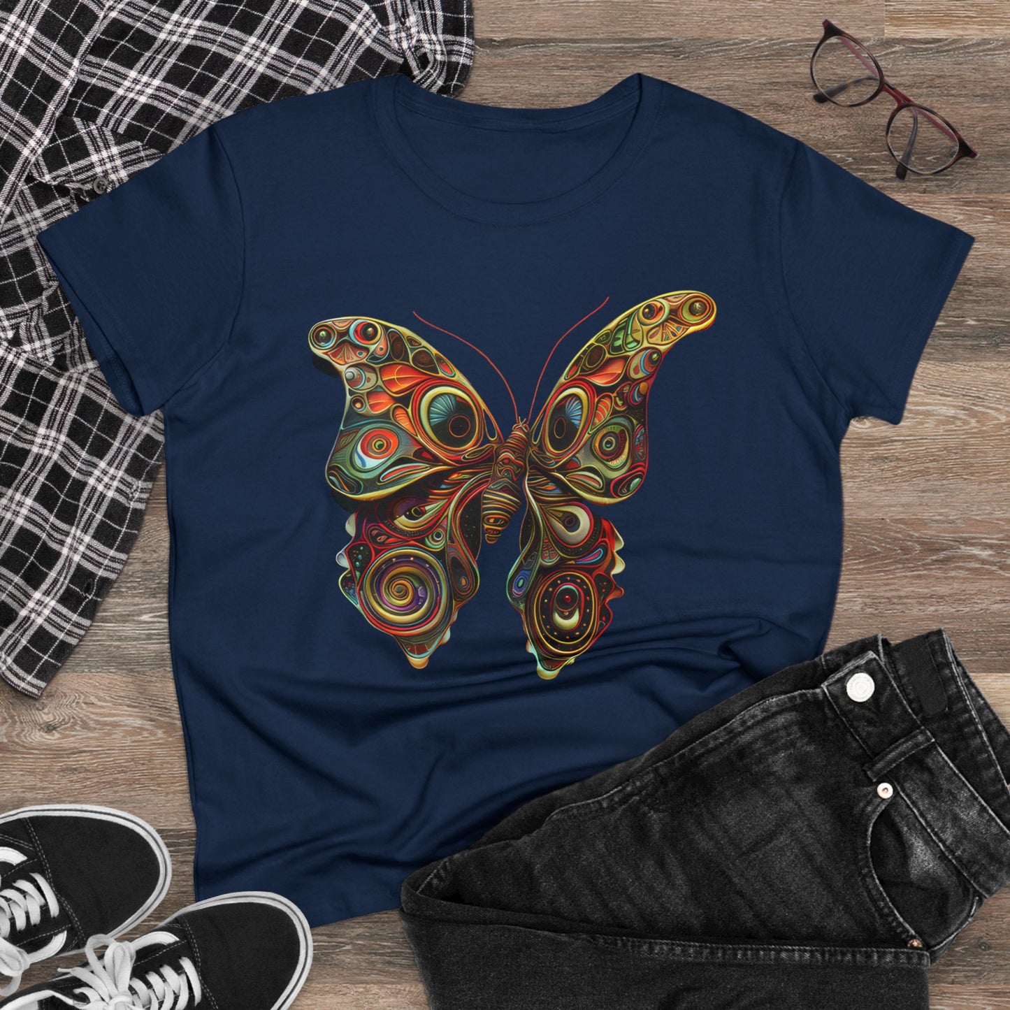 Butterfly - Women's Midweight Cotton Tee