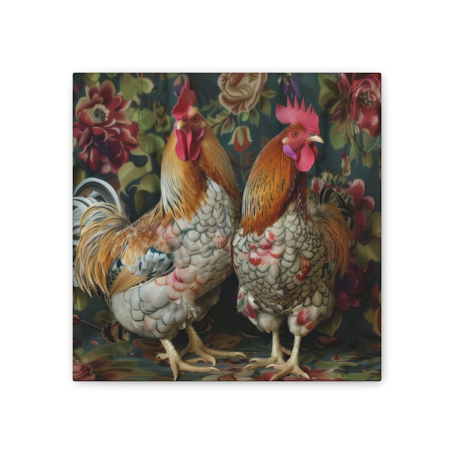 Chickens - Canvas Stretched, 0.75" - Canvas Stretched, 0.75"