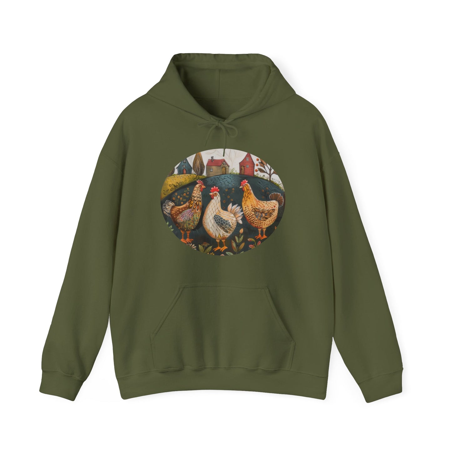 Chickens - Unisex Heavy Blend™ Hooded Sweatshirt