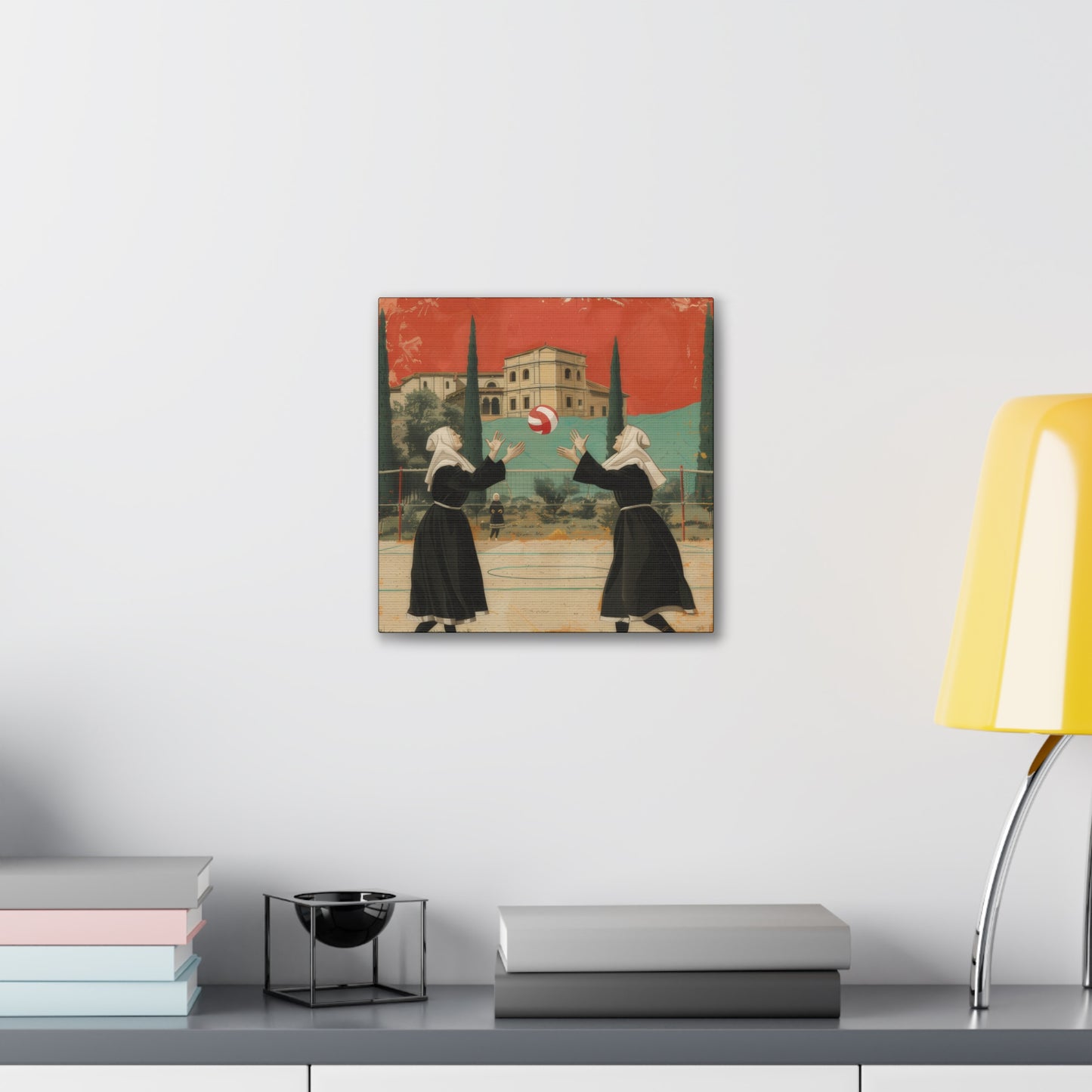 Nuns Volleyball - Canvas Stretched, 0.75"