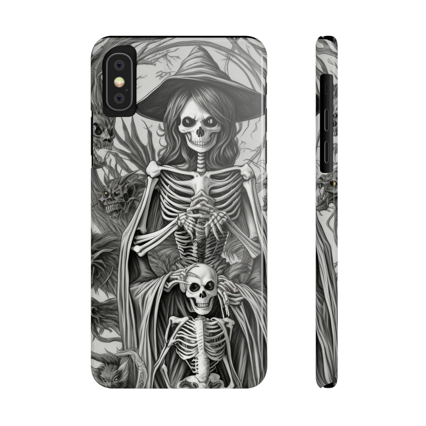 Skeleton Witch - Phone Case