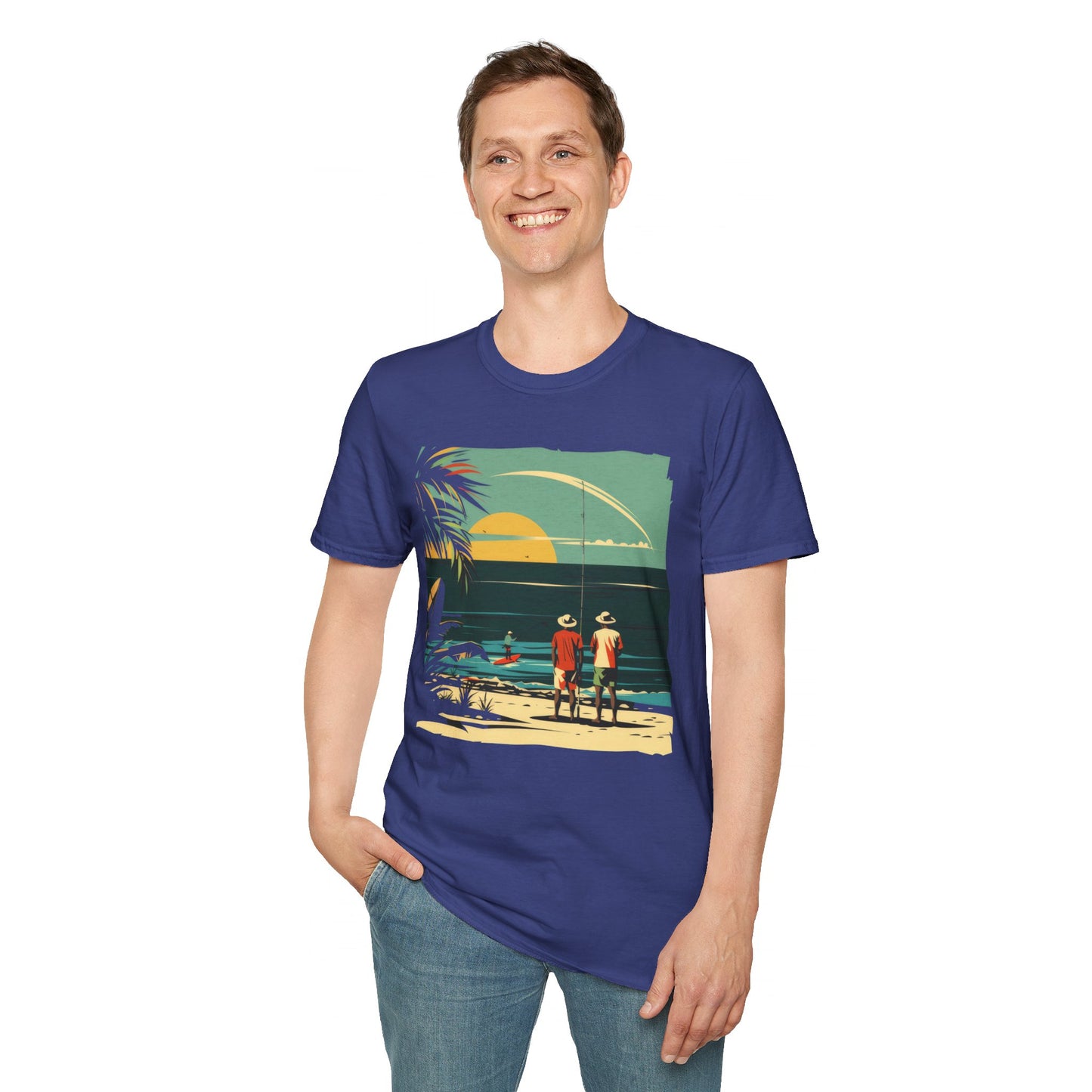 Surf Casting - Unisex Softstyle T-Shirt