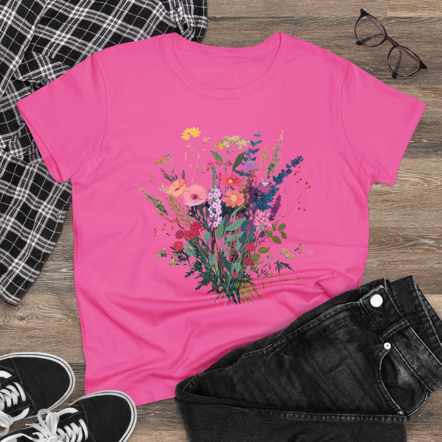 Wildflowers - Women's Midweight Cotton Tee