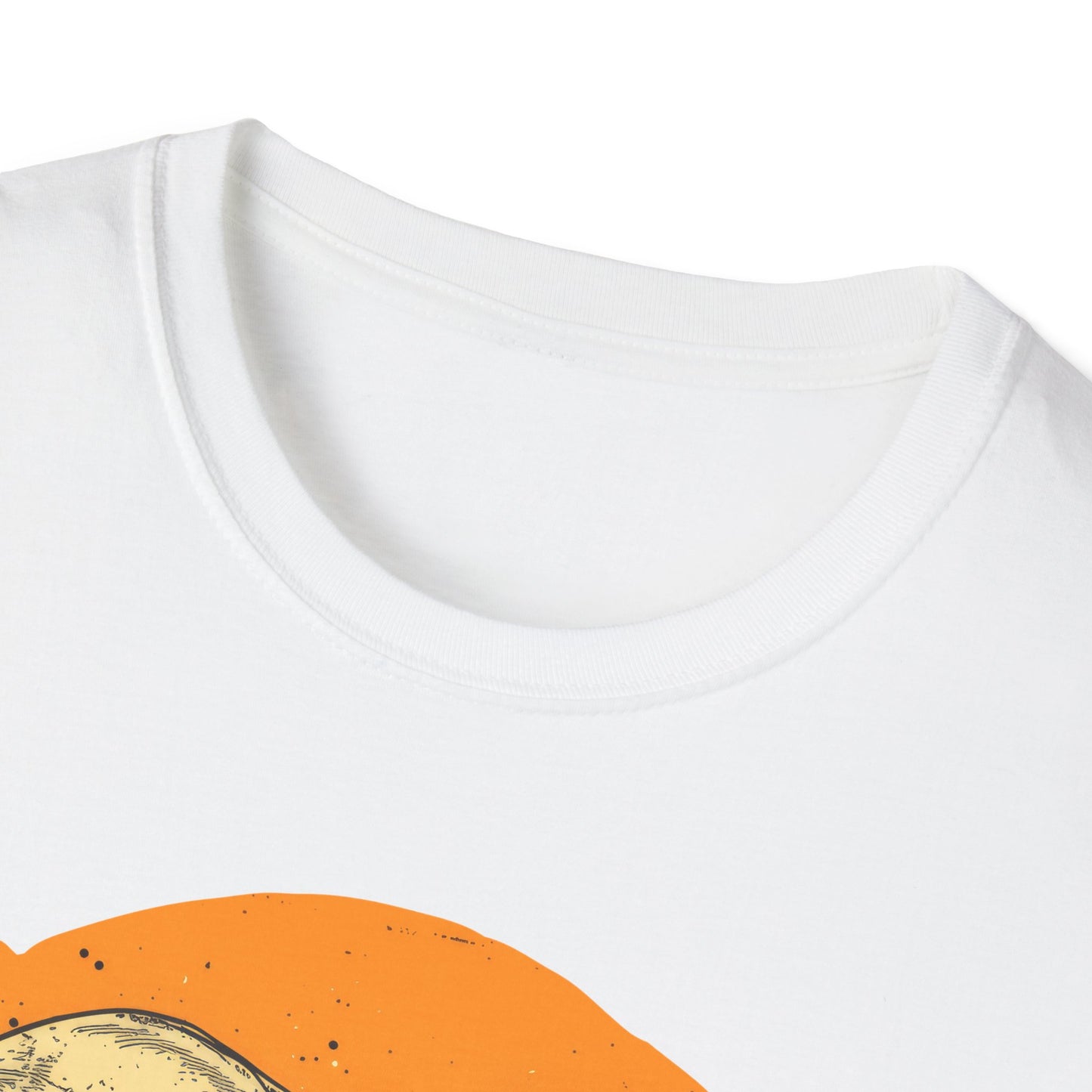 Skulls on Orange - Unisex Softstyle T-Shirt