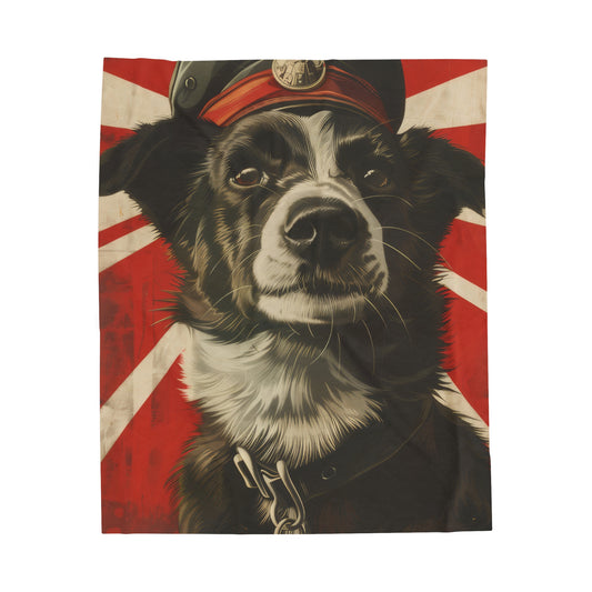 Comrade Canine - Velveteen Plush Blanket