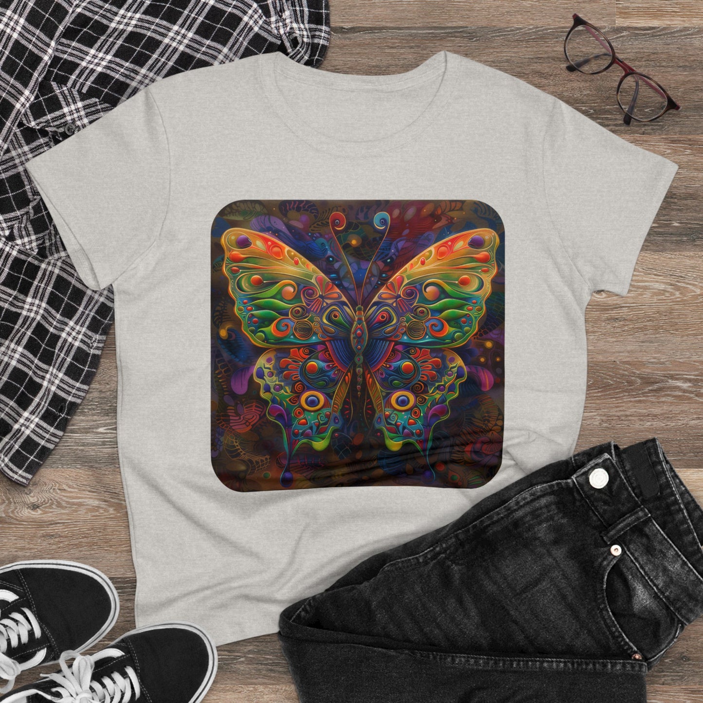 Butterfly - Women's Midweight Cotton Tee