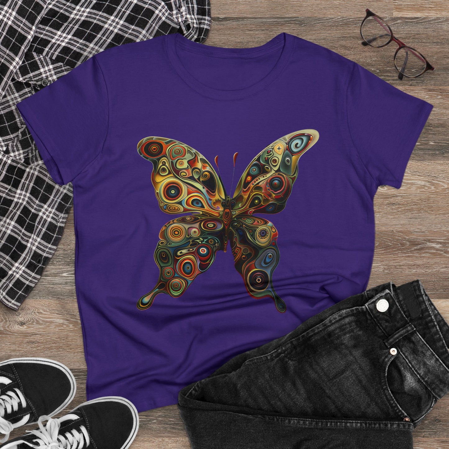 Butterfly - Women's Midweight Cotton Tee