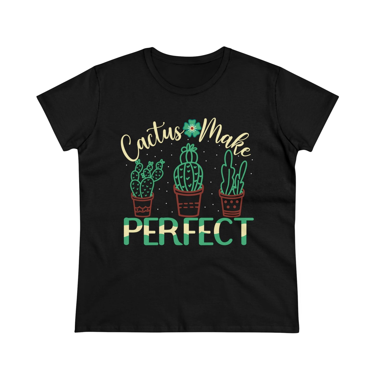 Cactus Makes Perfect - Gardening - Women's Midweight Cotton Tee