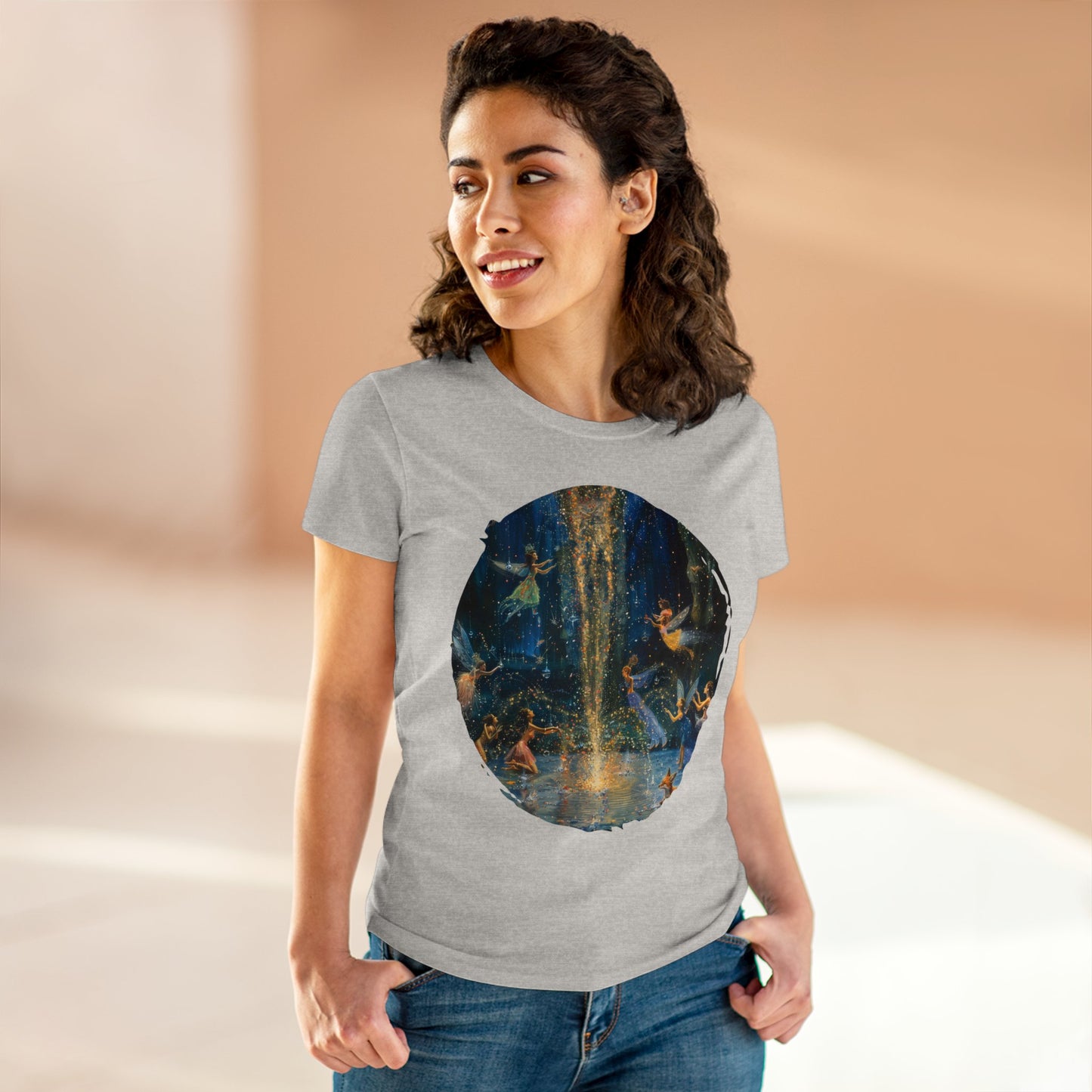 Fairy Celebration - Fantasy - Women's Midweight Cotton Tee