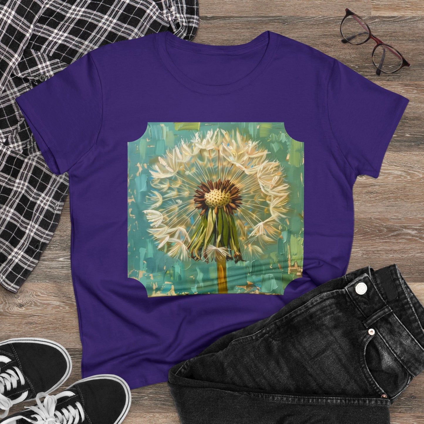 Dandelion - Flowers - Women's Midweight Cotton Tee