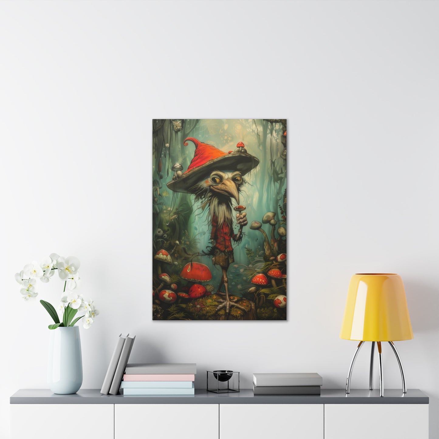 Bird Man - Canvas Stretched, 0.75"