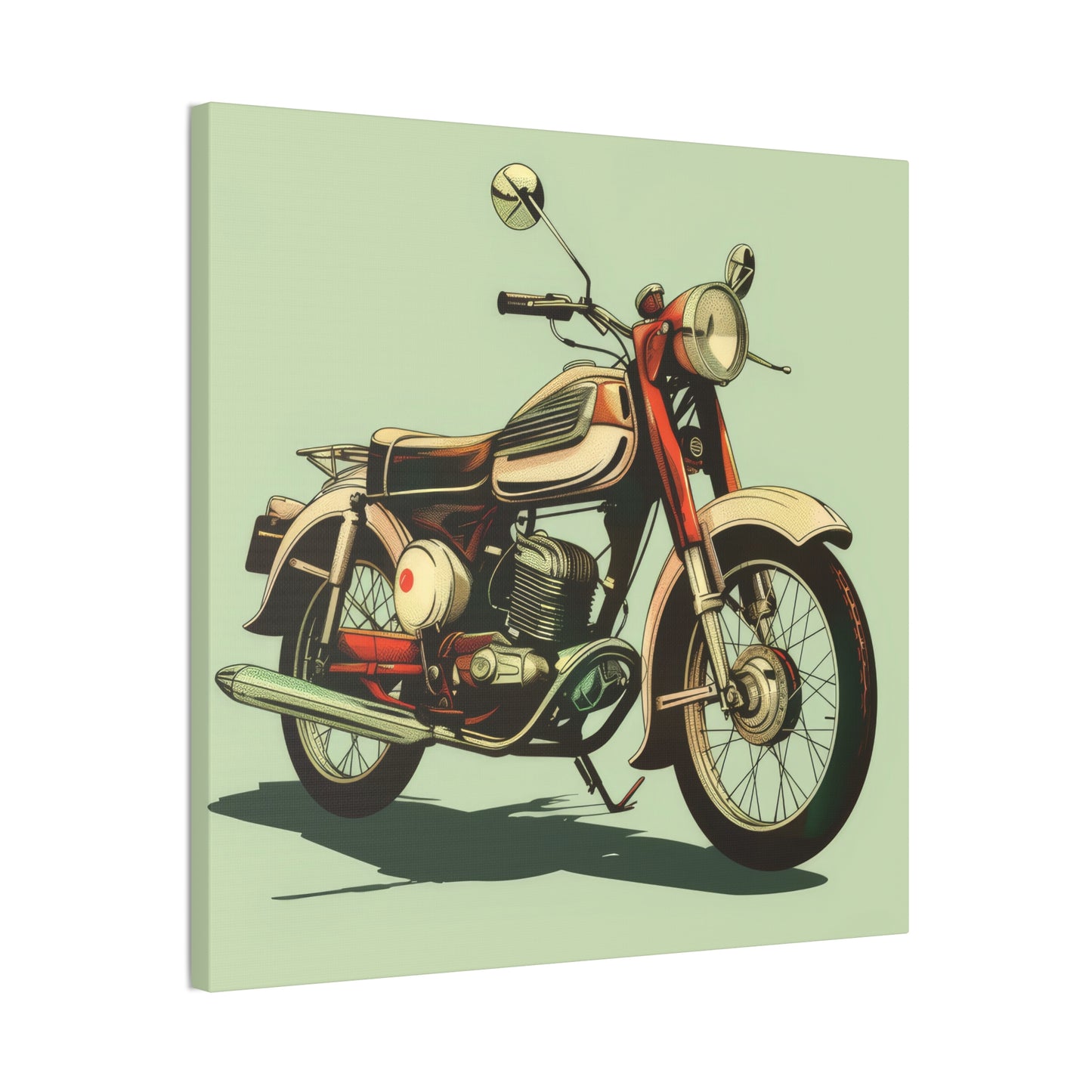 Motorcycle - Canvas Stretched, 0.75"