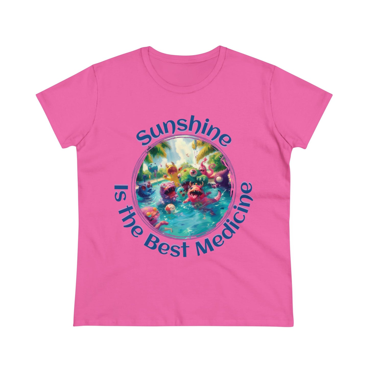 Sunshine is the Best Medicine - Women's Midweight Cotton Tee