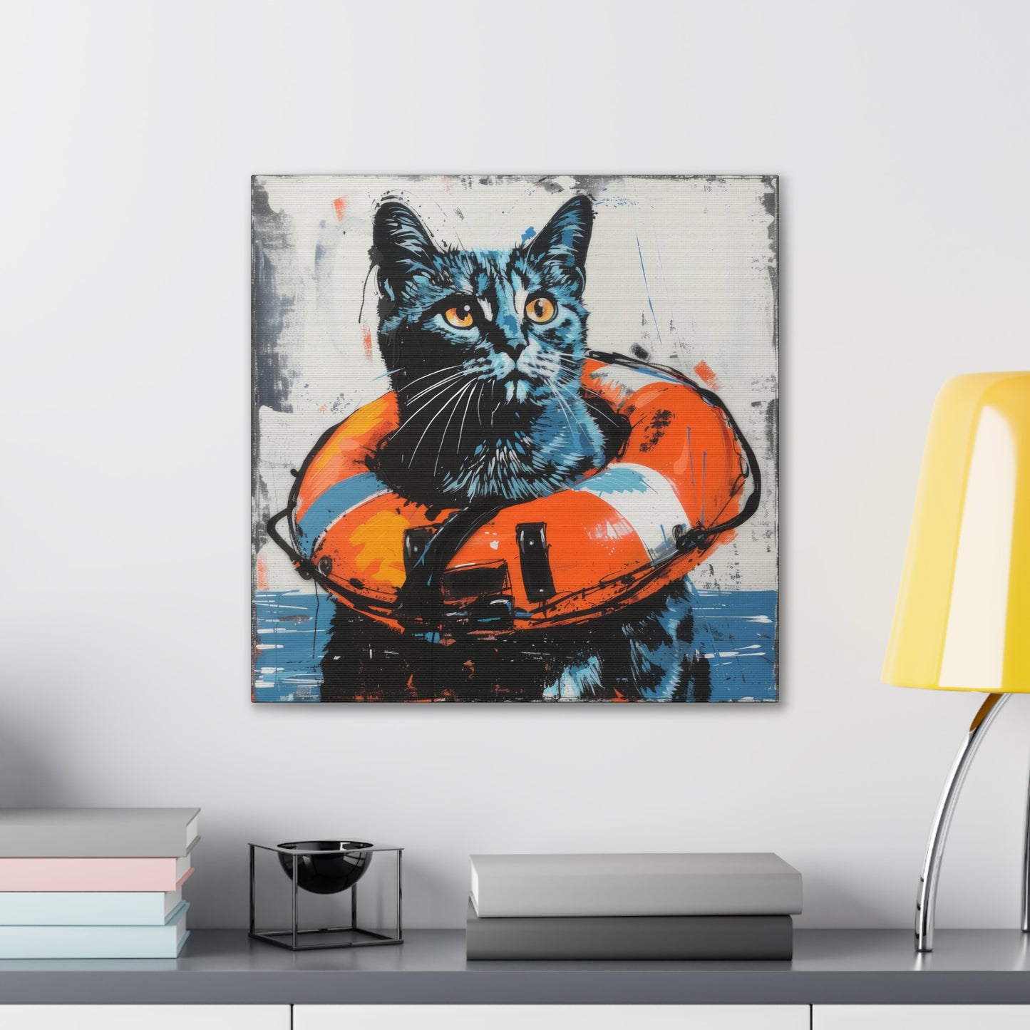 Rescue Cat - Canvas Stretched, 0.75"