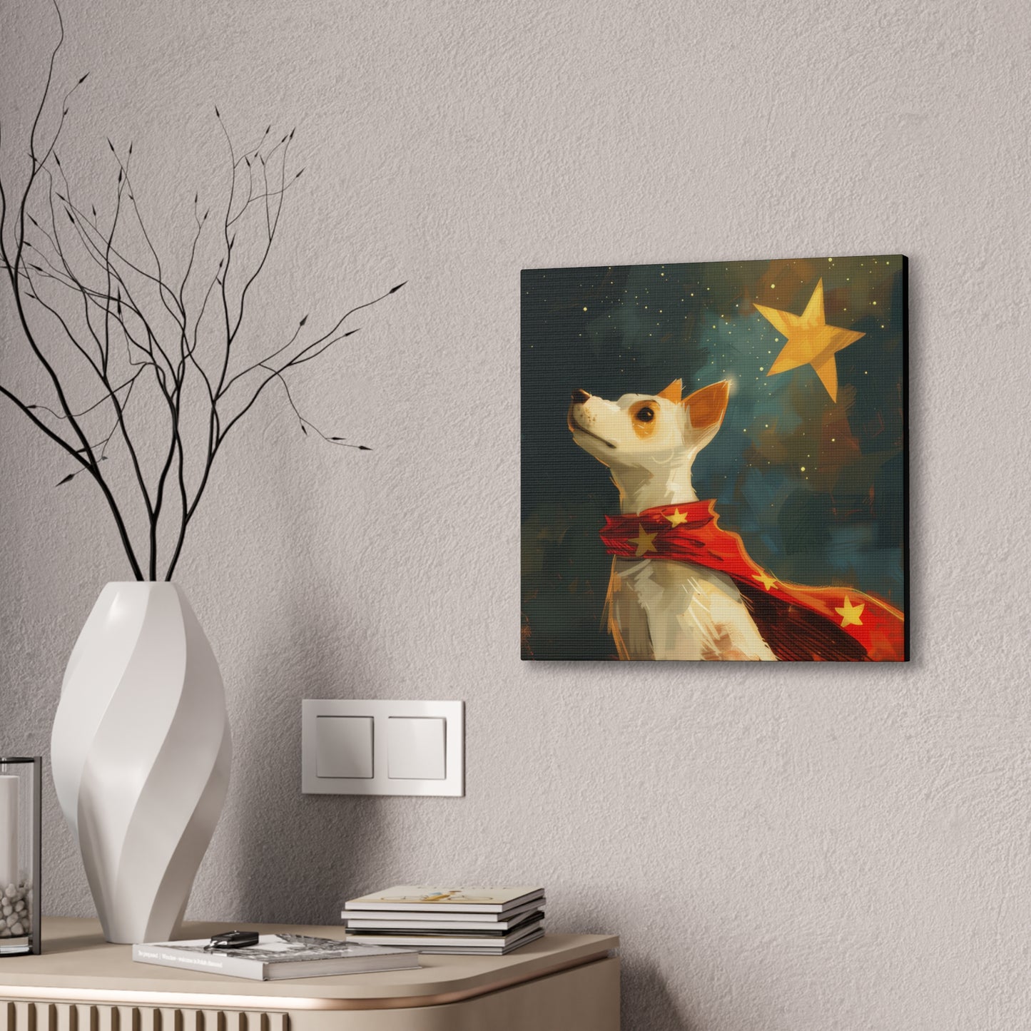 Star Dog Hero - Canvas Stretched, 0.75"