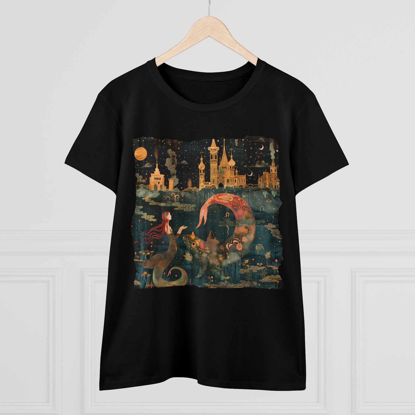 Mermaid - Fantasy - Women's Midweight Cotton Tee