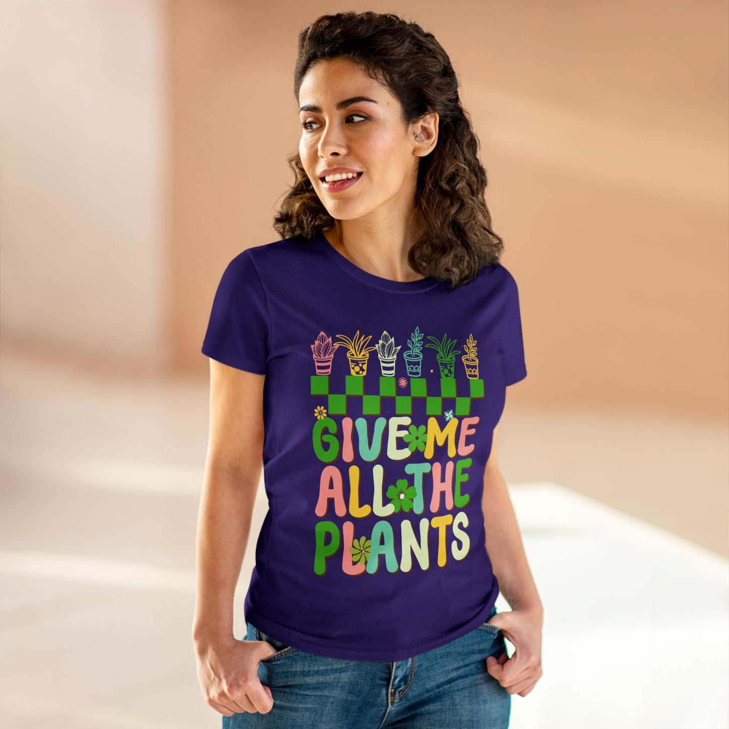 Give Me All the Plants - Gardening - Women's Midweight Cotton Tee