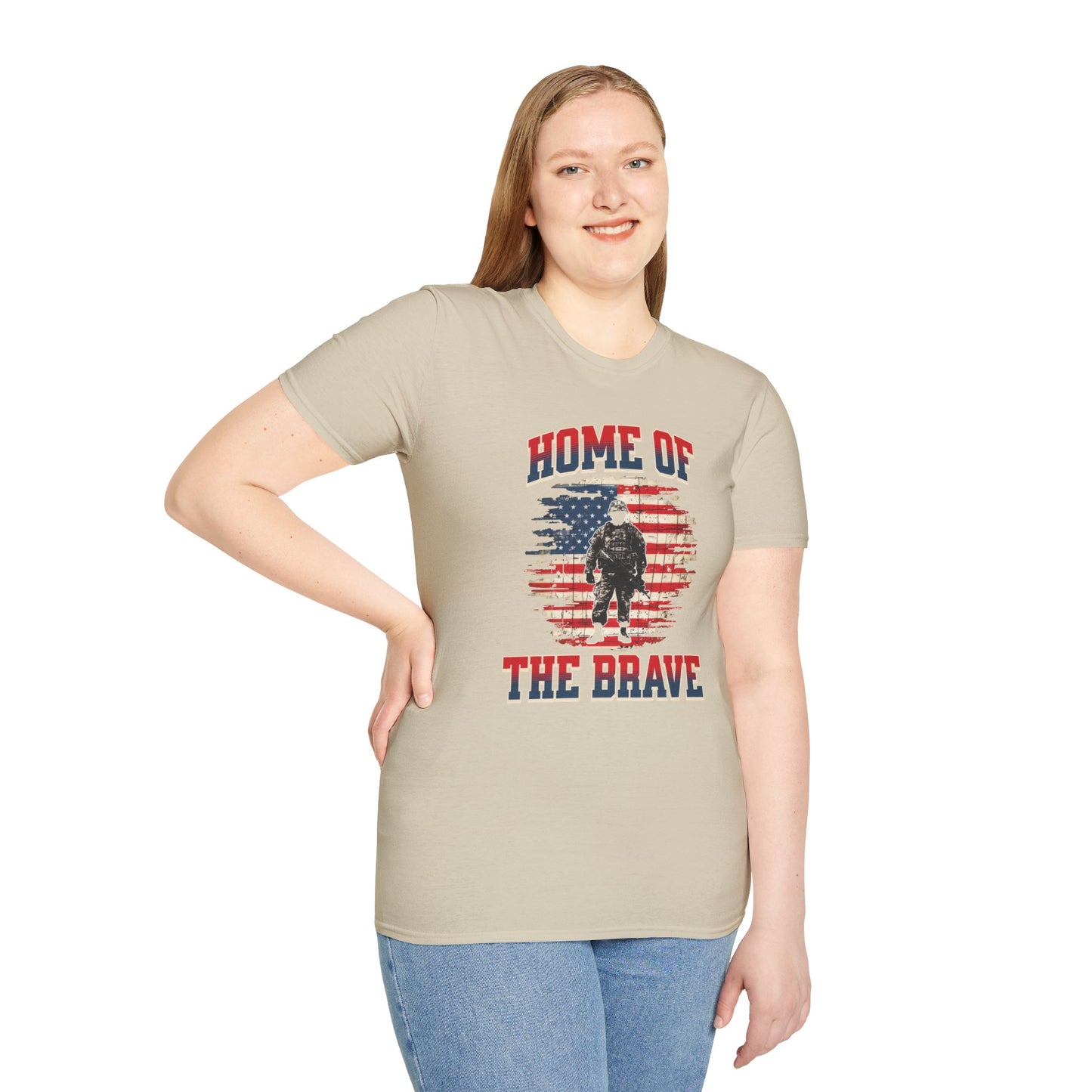 Home of the Brave - Unisex Softstyle T-Shirt