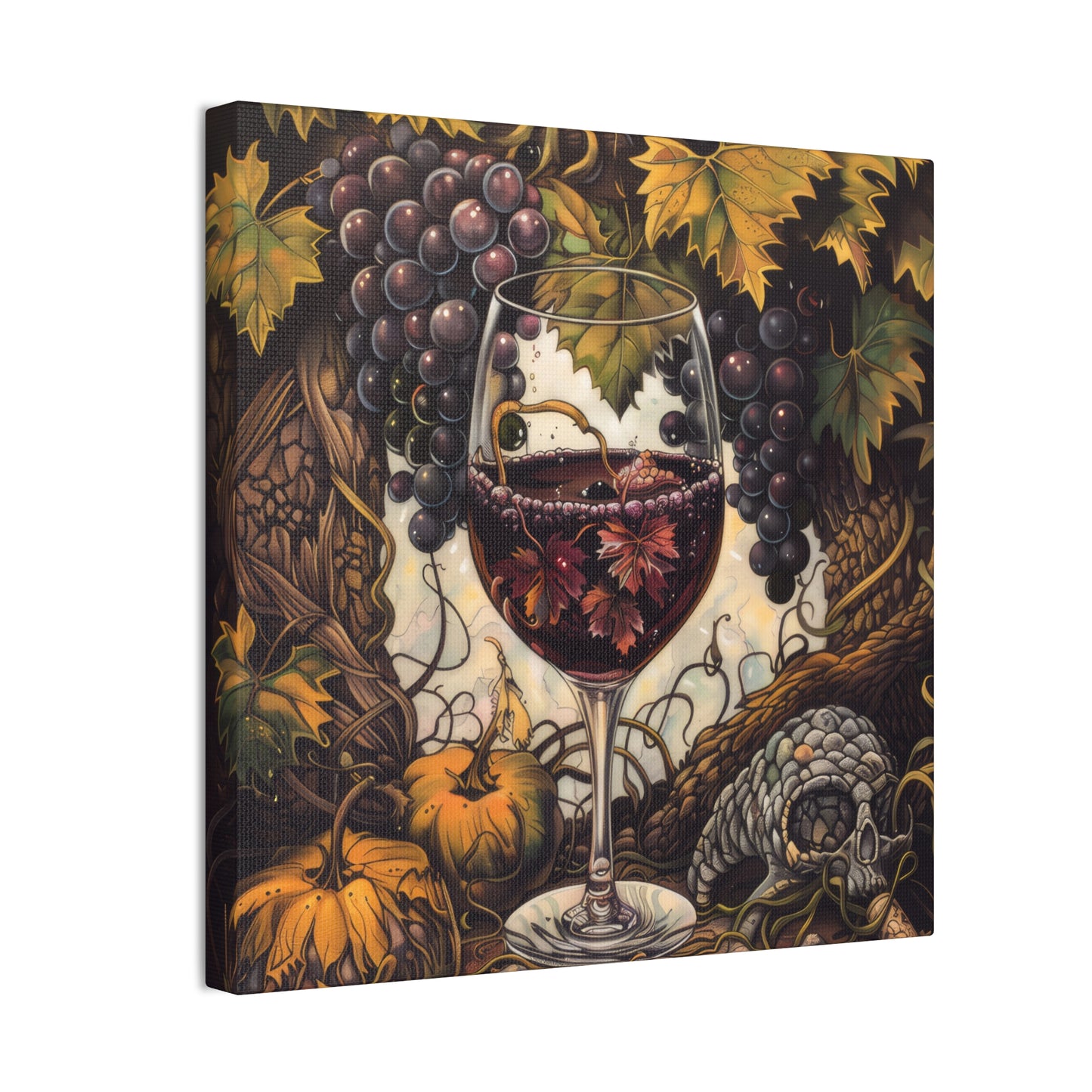 Wine - Canvas Stretched, 0.75"