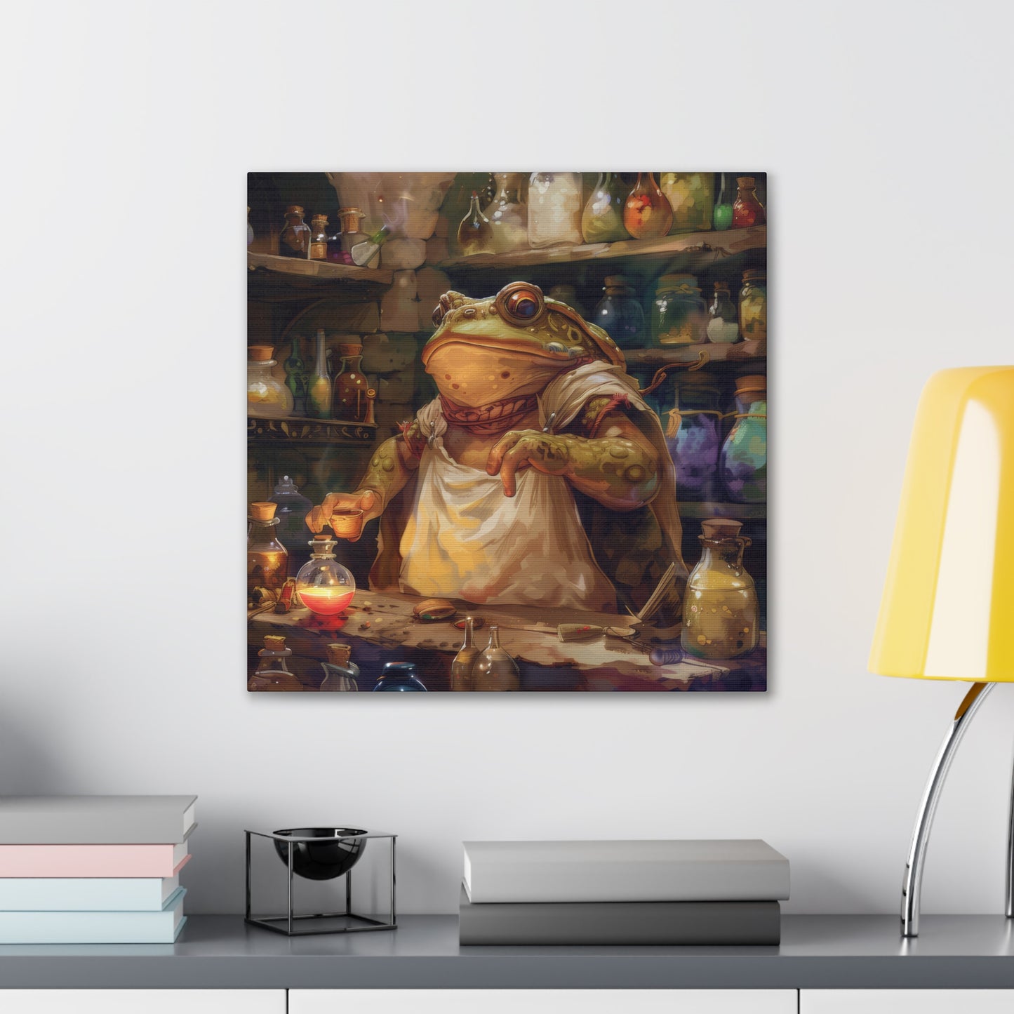 Toad Potions - Canvas Stretched, 0.75"