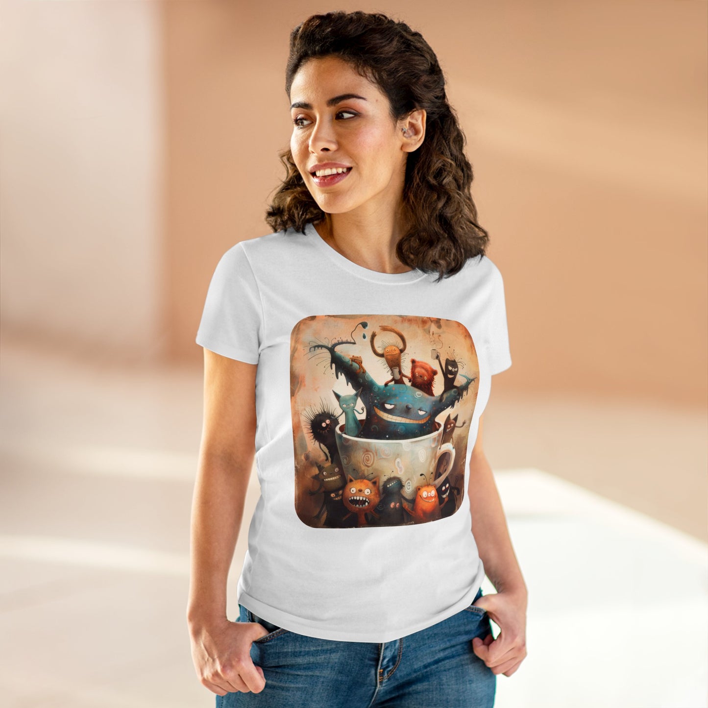 Coffee Critters - Women's Midweight Cotton Tee