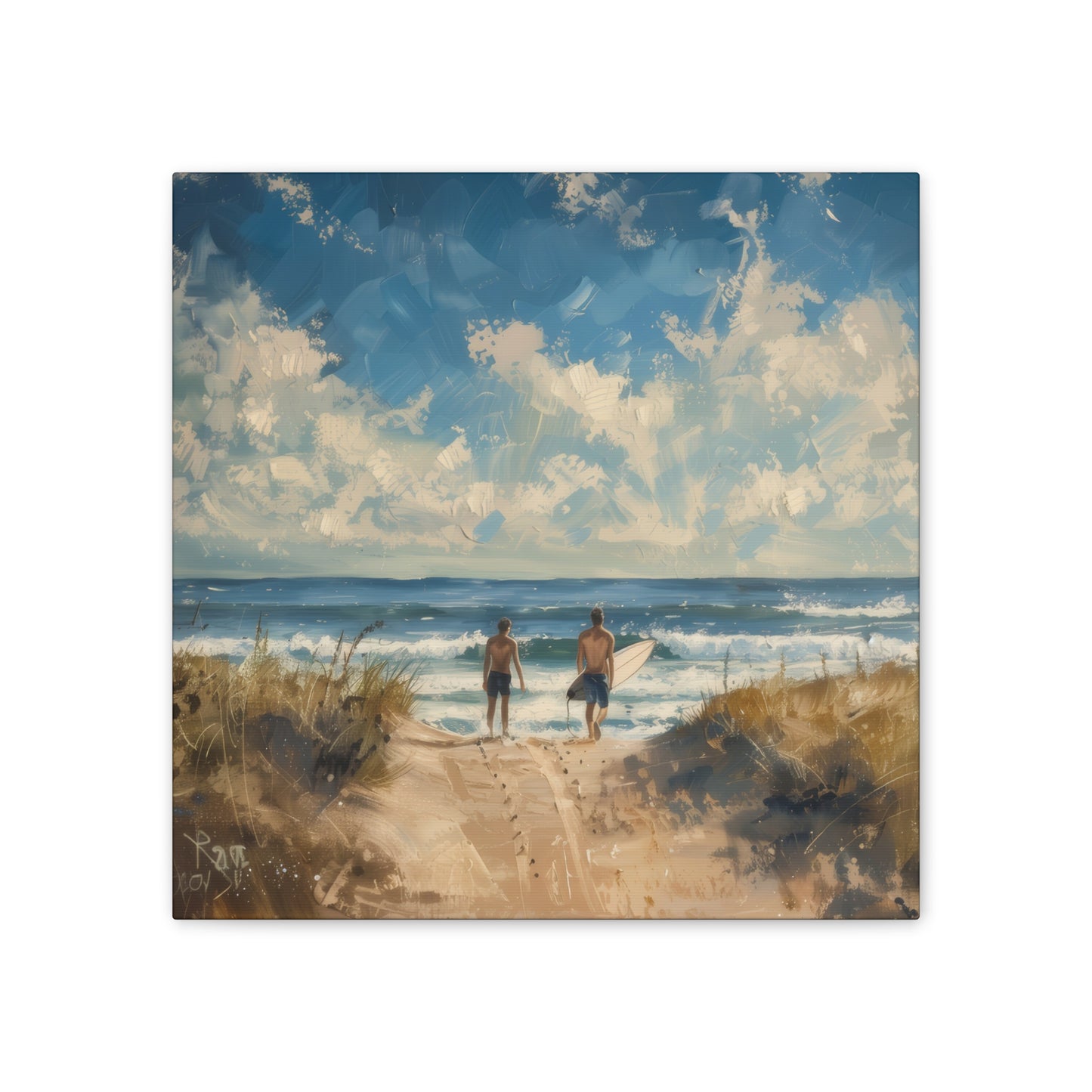 Surf Morning - Canvas Stretched, 0.75"